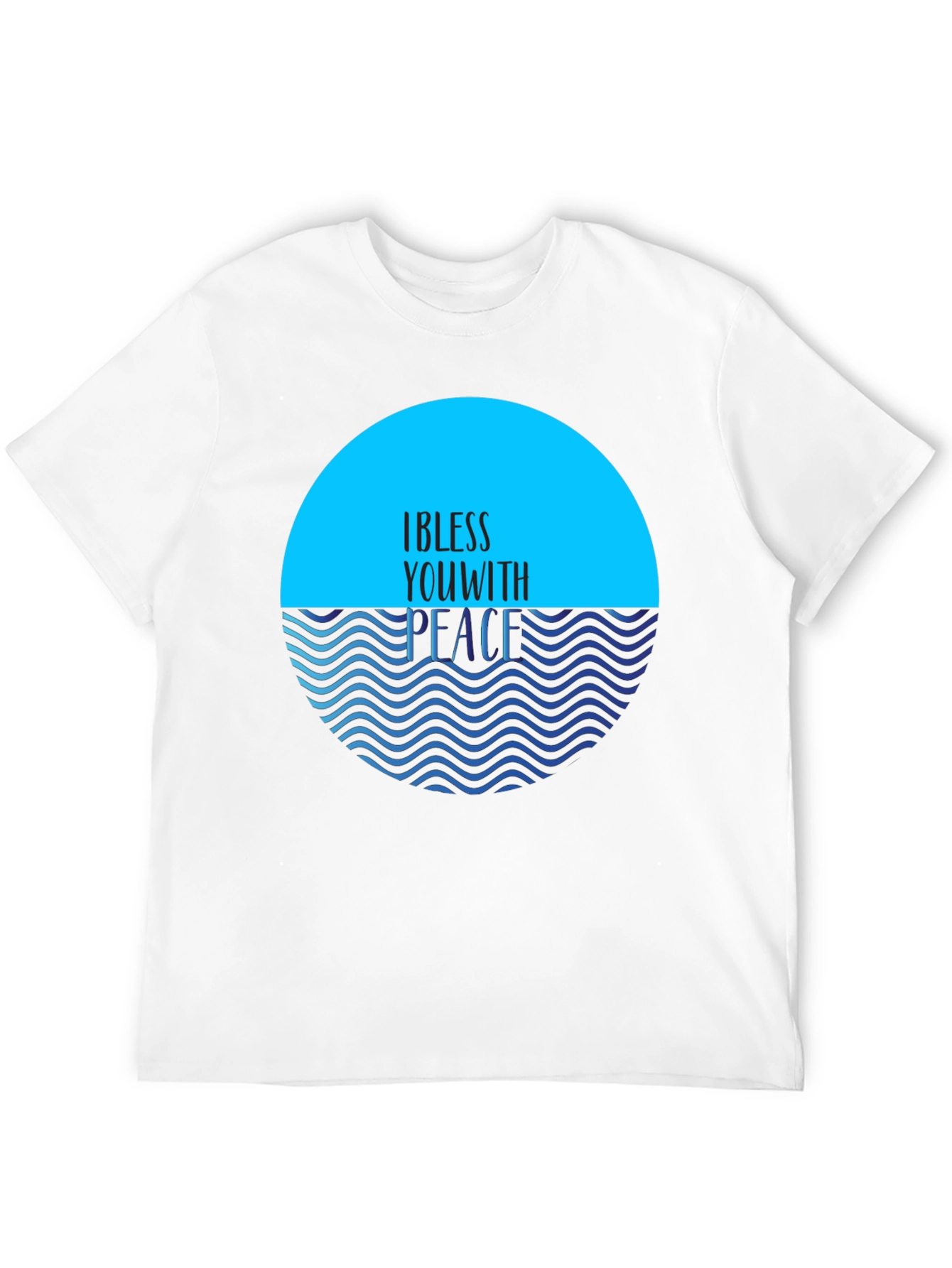 Black I Bless You With Peace T-Shirt view 12