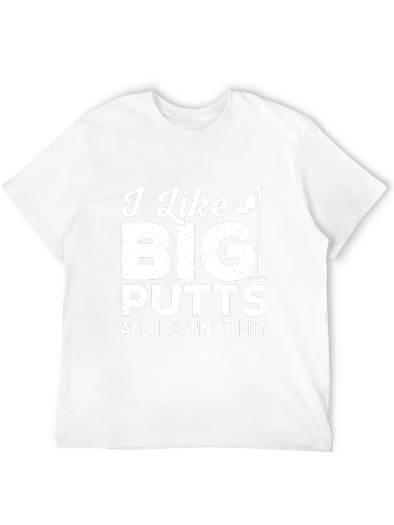 Black Golf Humor T-Shirt: I Like Big Putts view 12