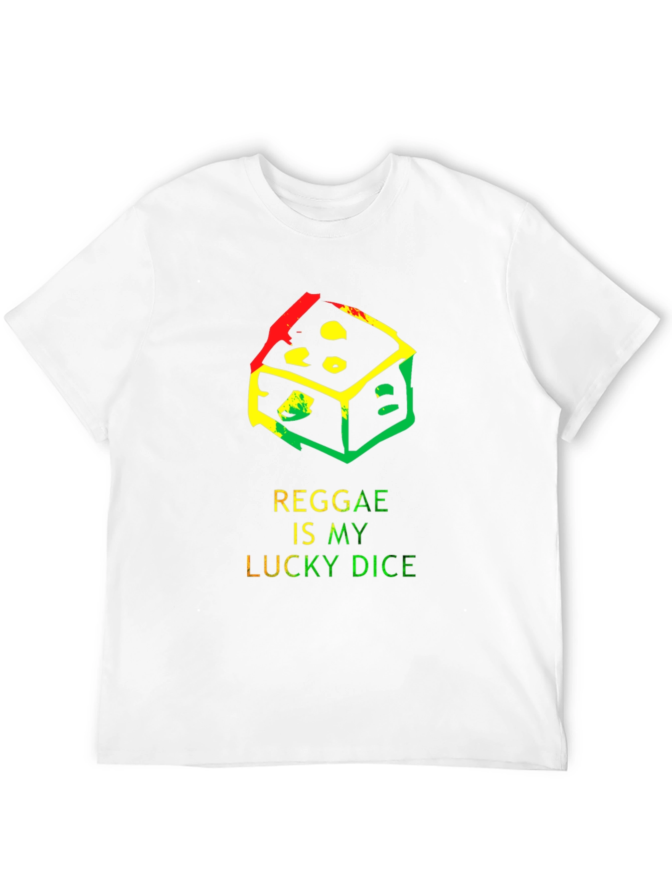 Black Reggae Lucky Dice T-Shirt - Black view 12