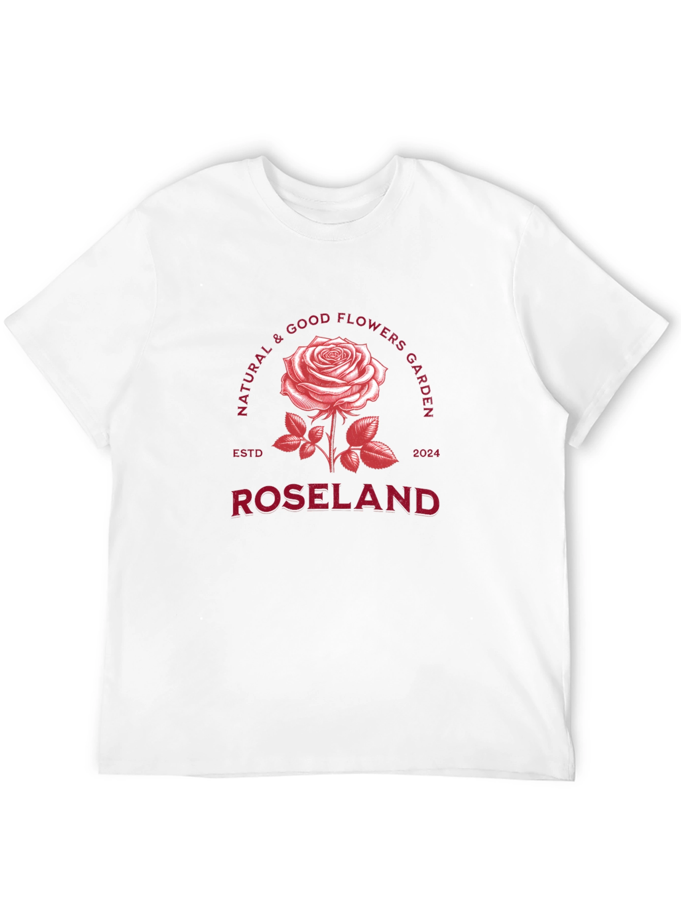 Black Roseland Flower Garden Black T-Shirt view 12