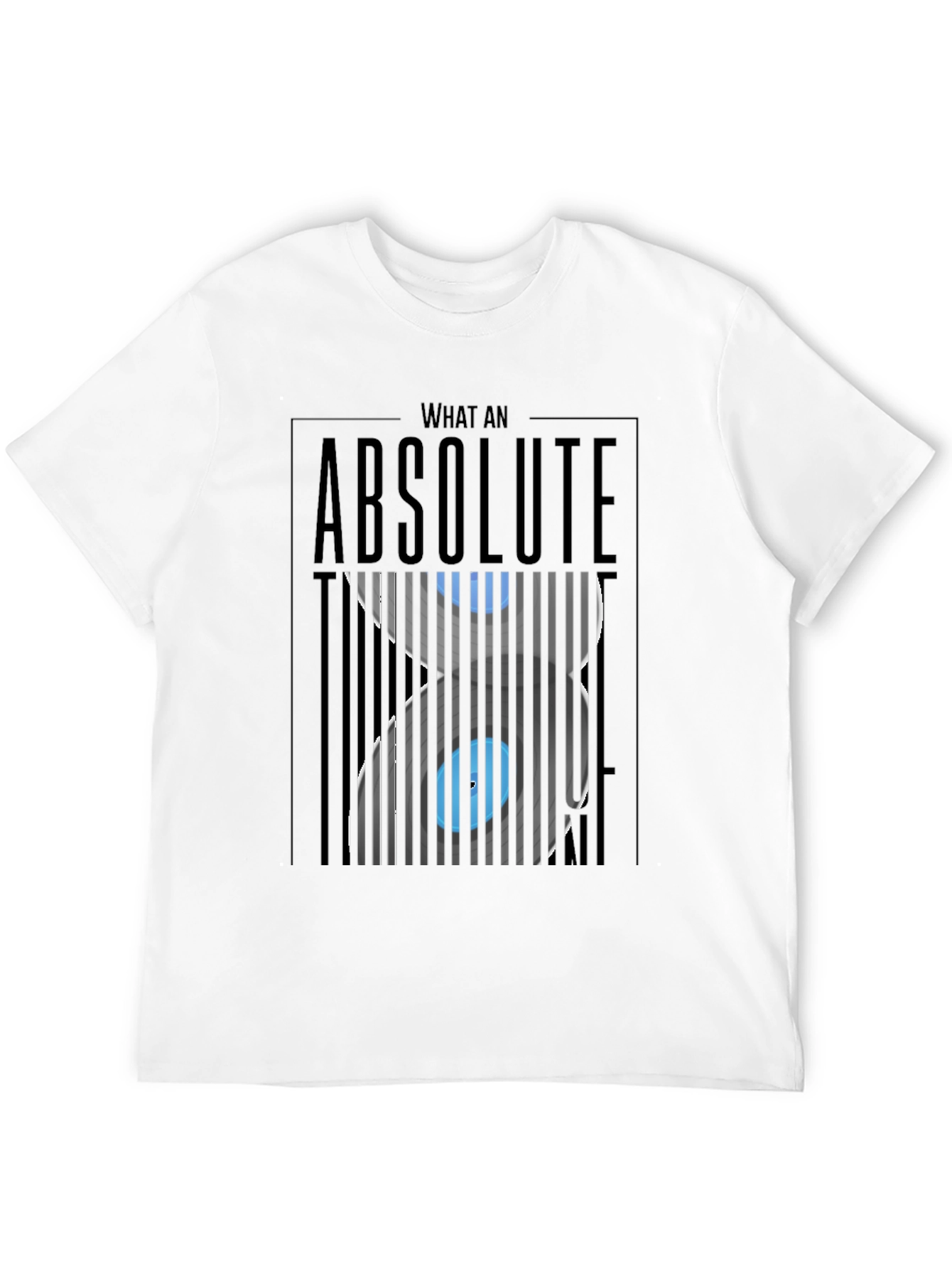 Black Absolute Unit T-Shirt - Optical Illusion Design view 12