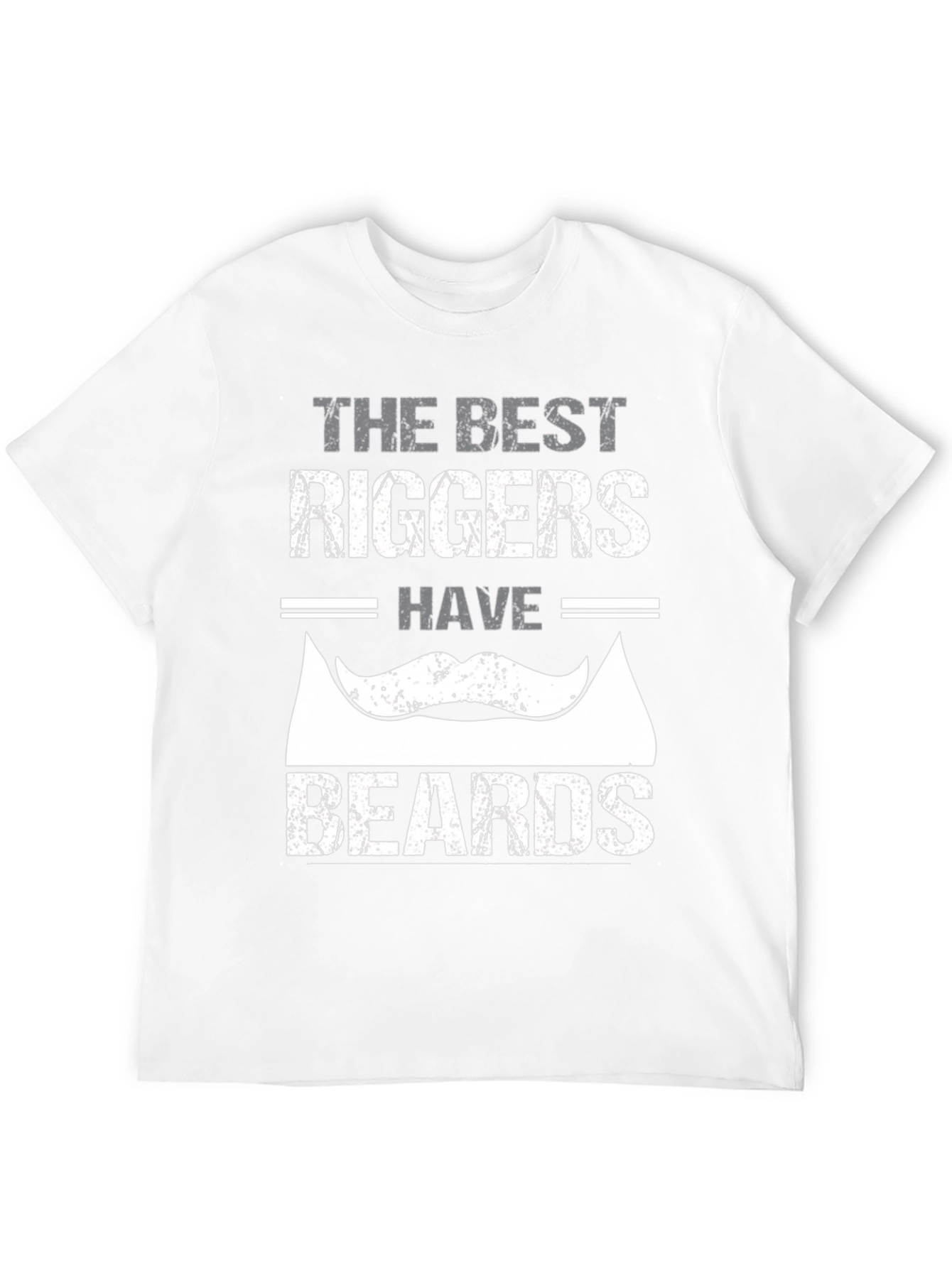 Black Best Riggers Have Beards Graphic T-Shirt view 12