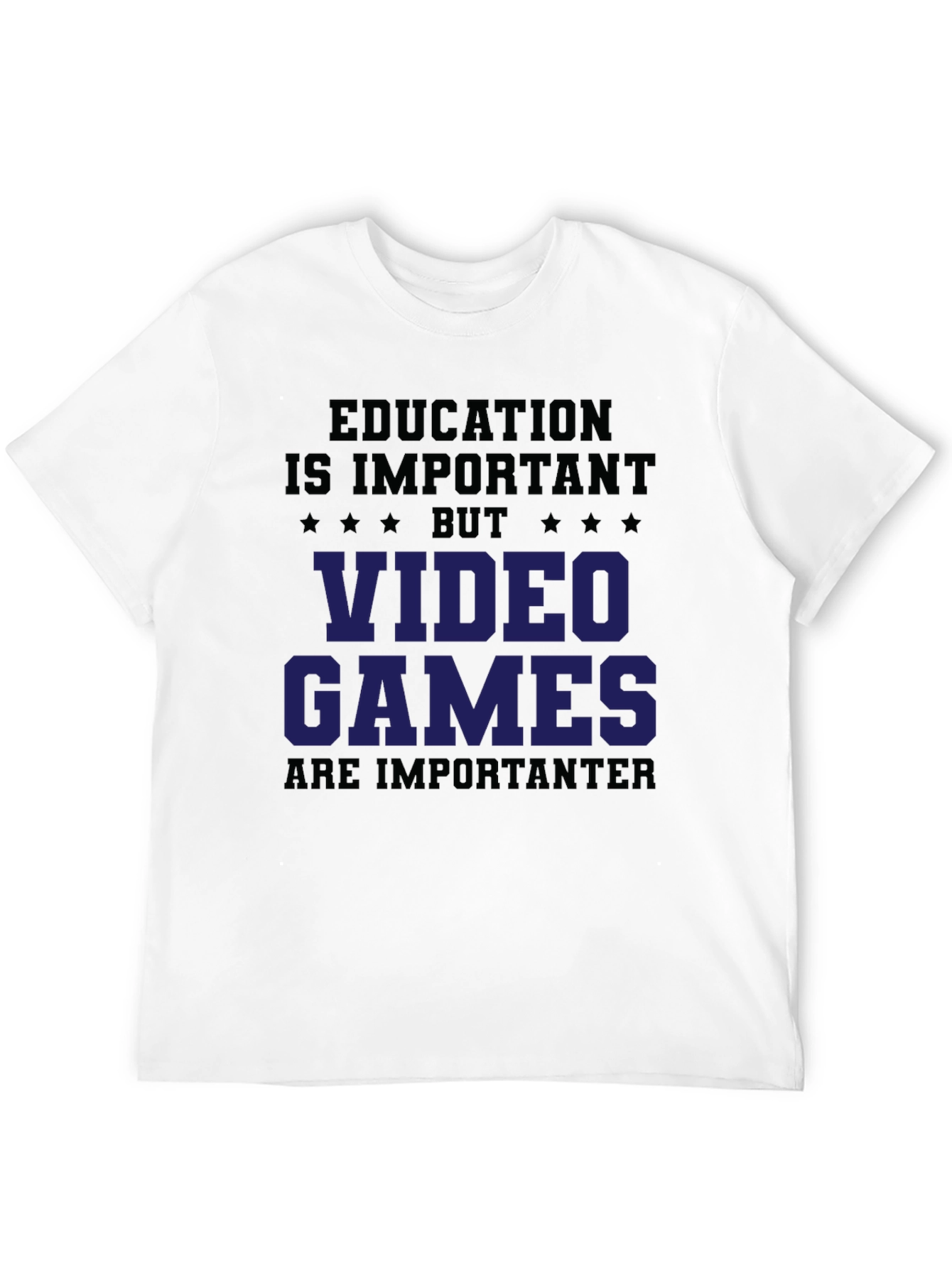Black Education vs Video Games Graphic Tee view 12