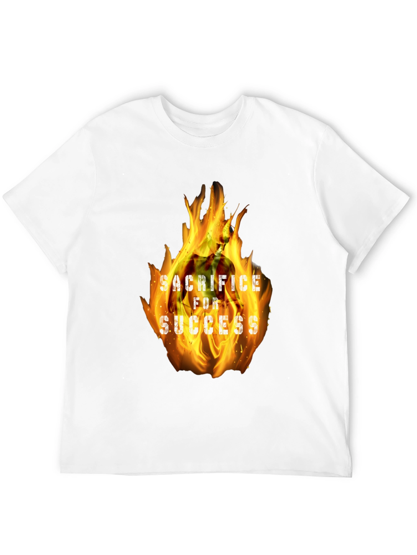 Black Sacrifice for Success Graphic Tee - Bold Motivational Design view 12