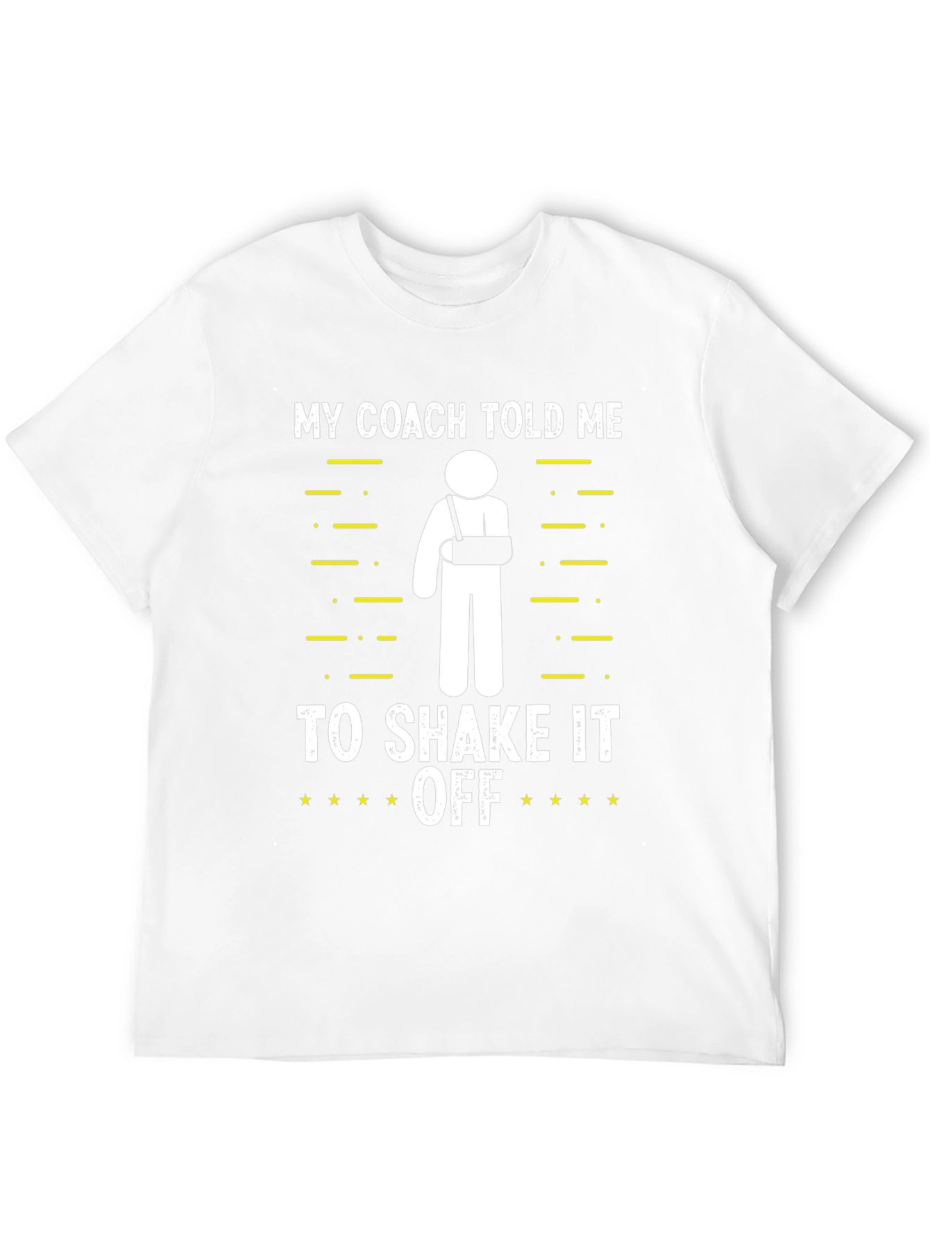 Black Funny My Coach Told Me to Shake It Off T-Shirt view 12