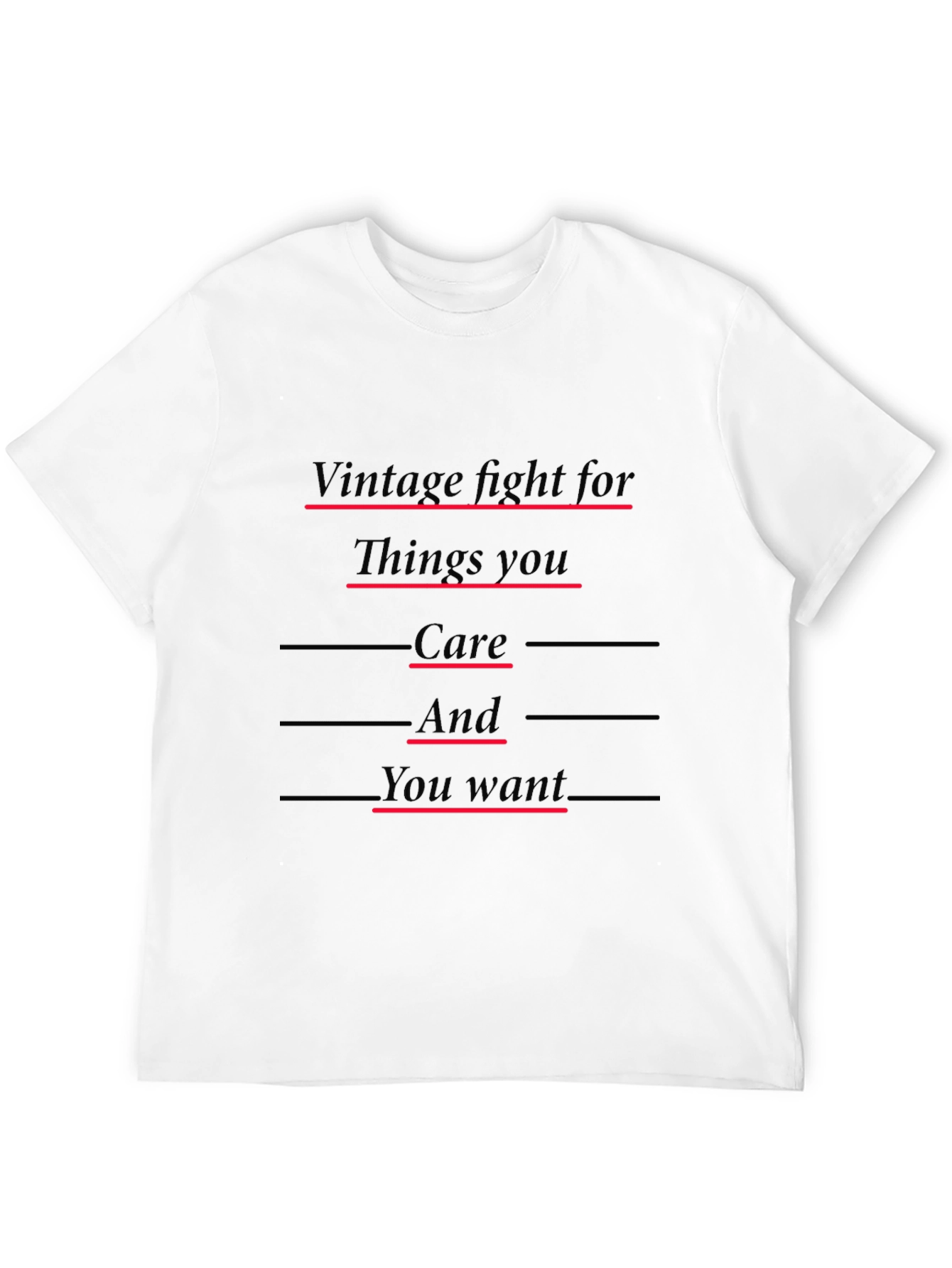 Black Vintage Fight For T-Shirt view 12