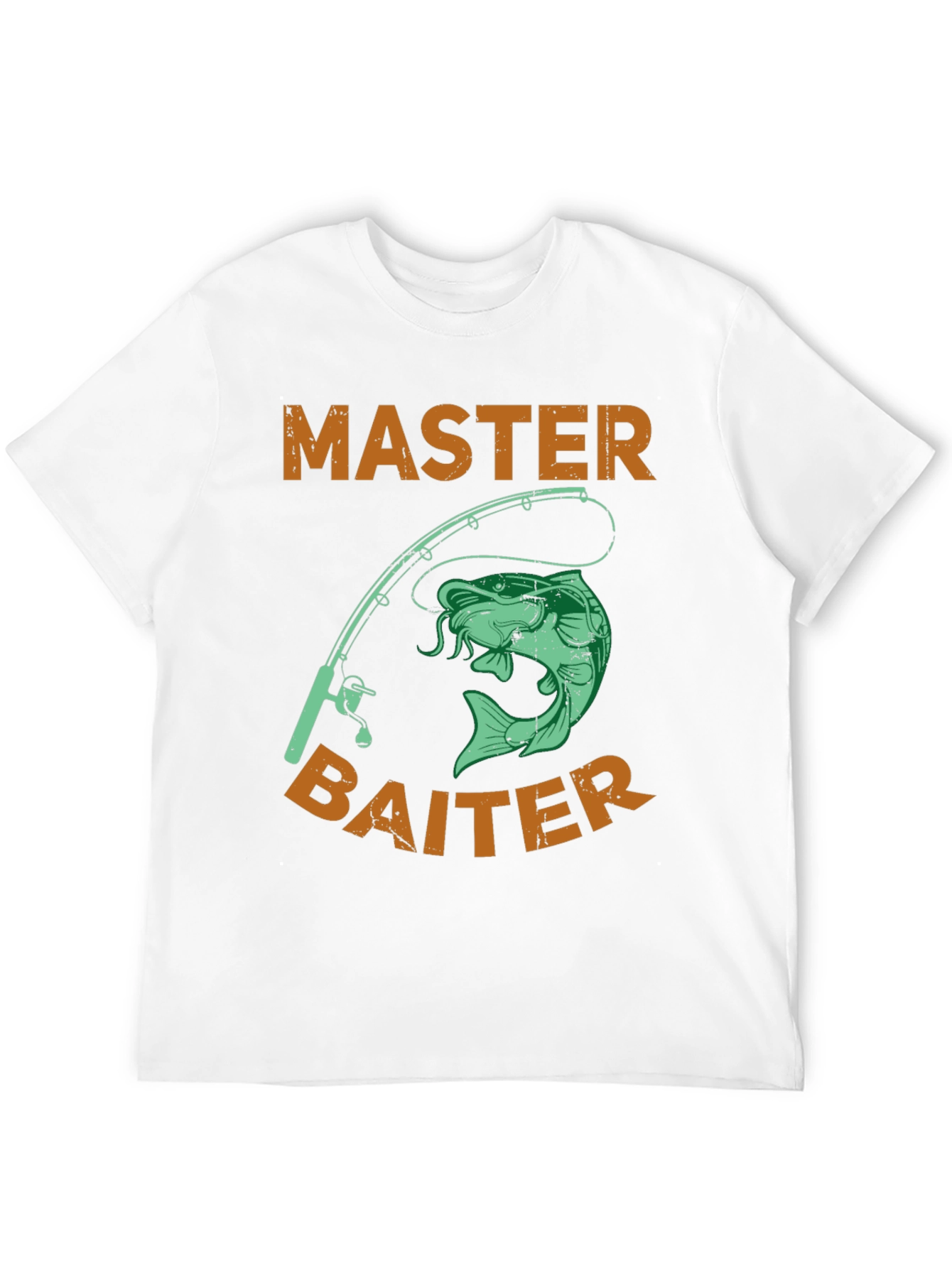 Black Master Baiter Fishing T-Shirt - Novelty Humor Tee view 12