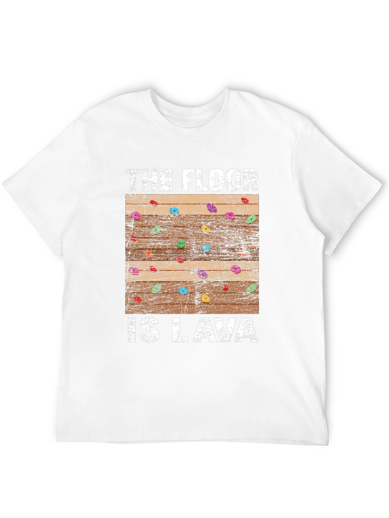 Black The Floor is Lava Graphic Tee view 12