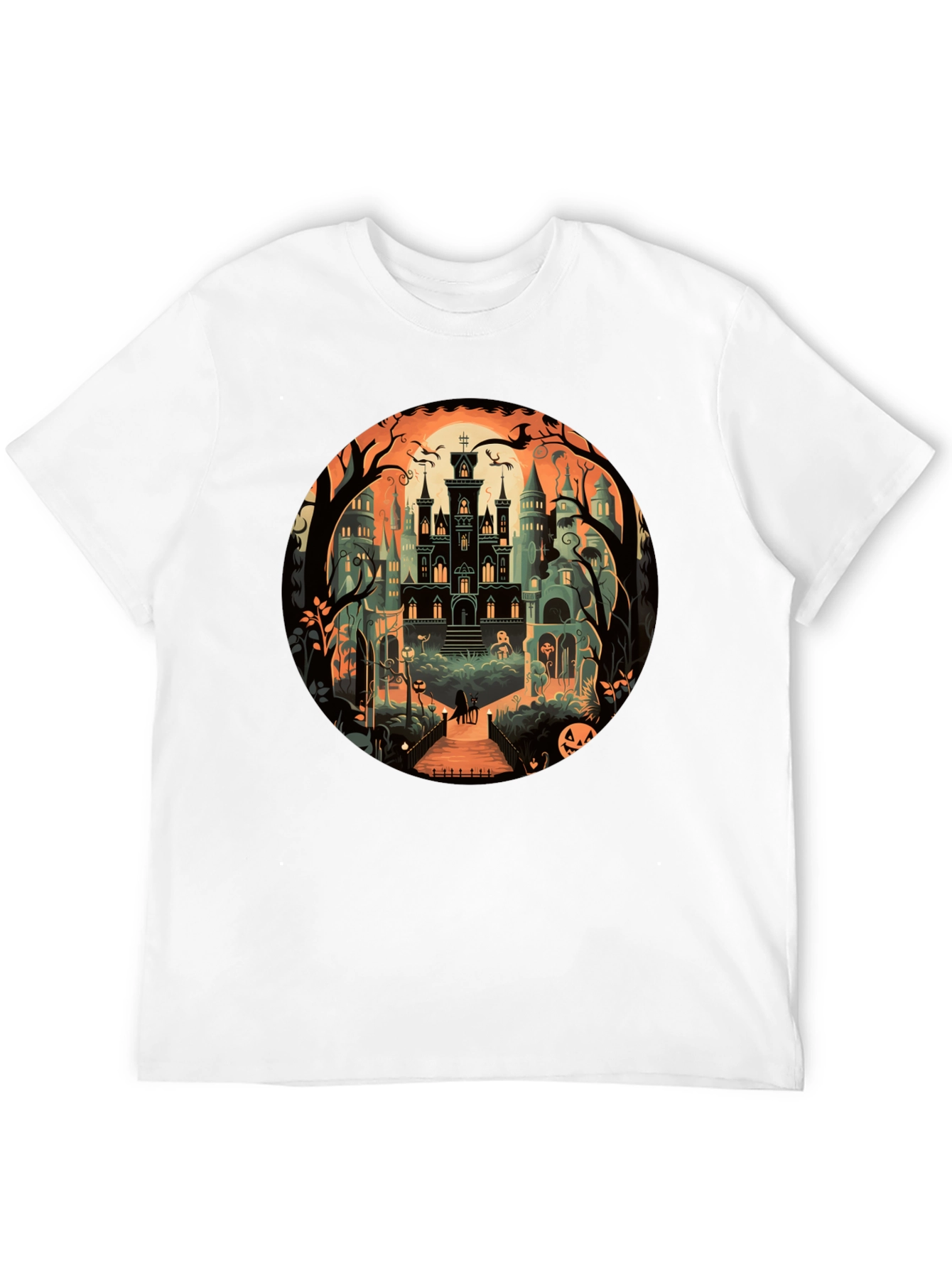Black Haunted Mansion Graphic T-Shirt view 12