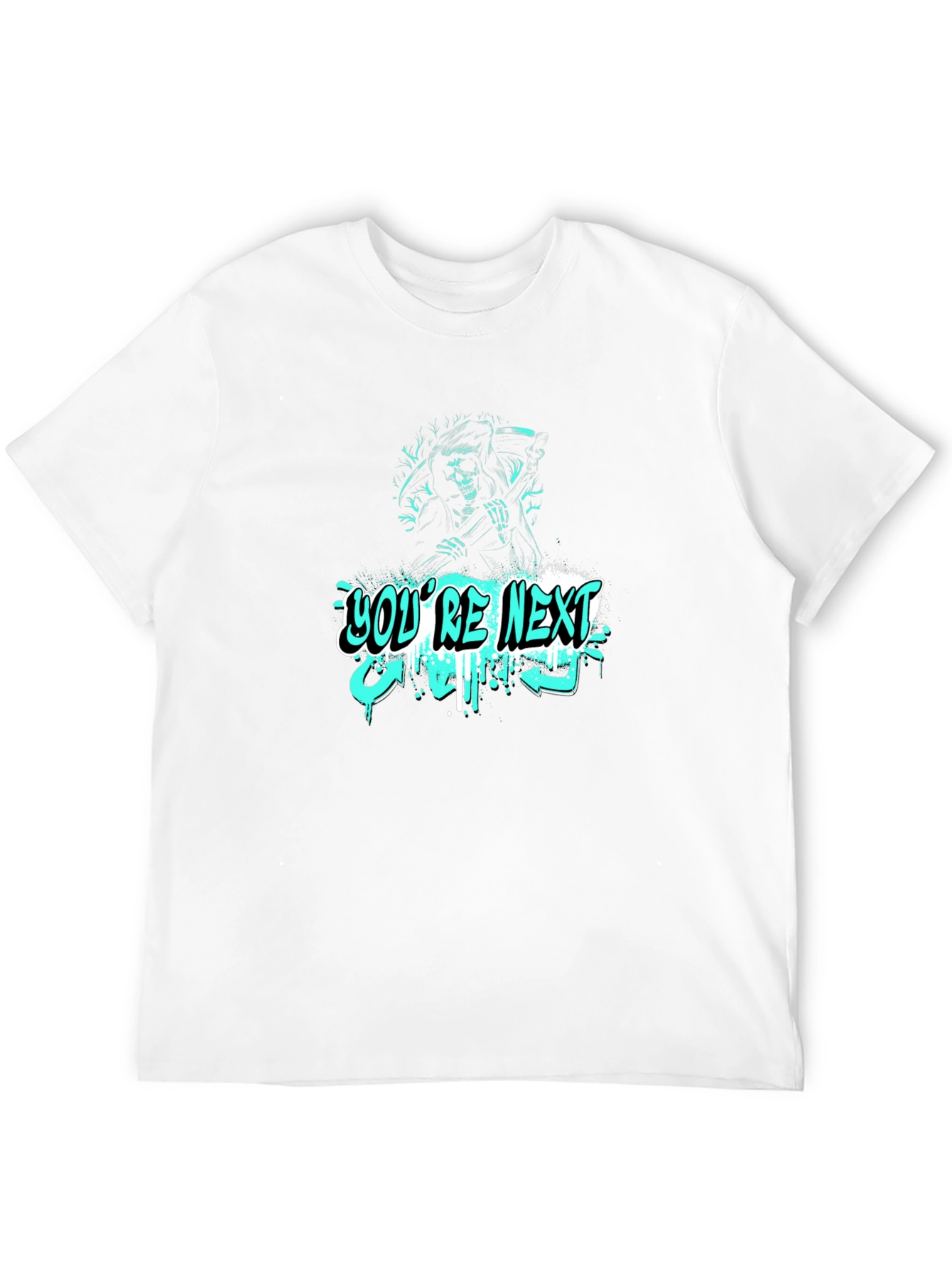 Black You're Next Black Graphic T-Shirt view 12