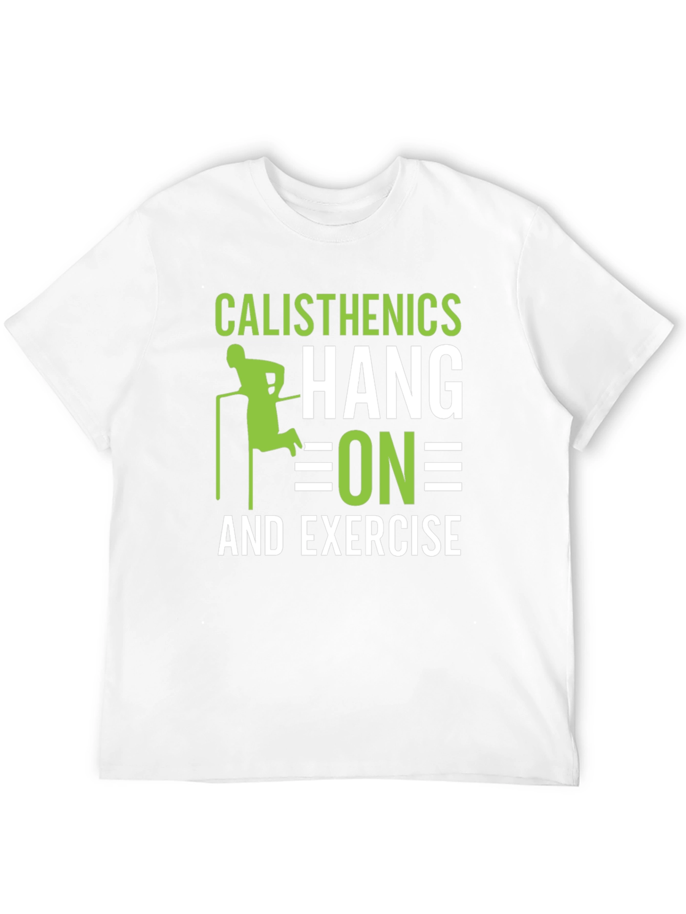 Black Calisthenics Hang On and Exercise Black T-Shirt view 12