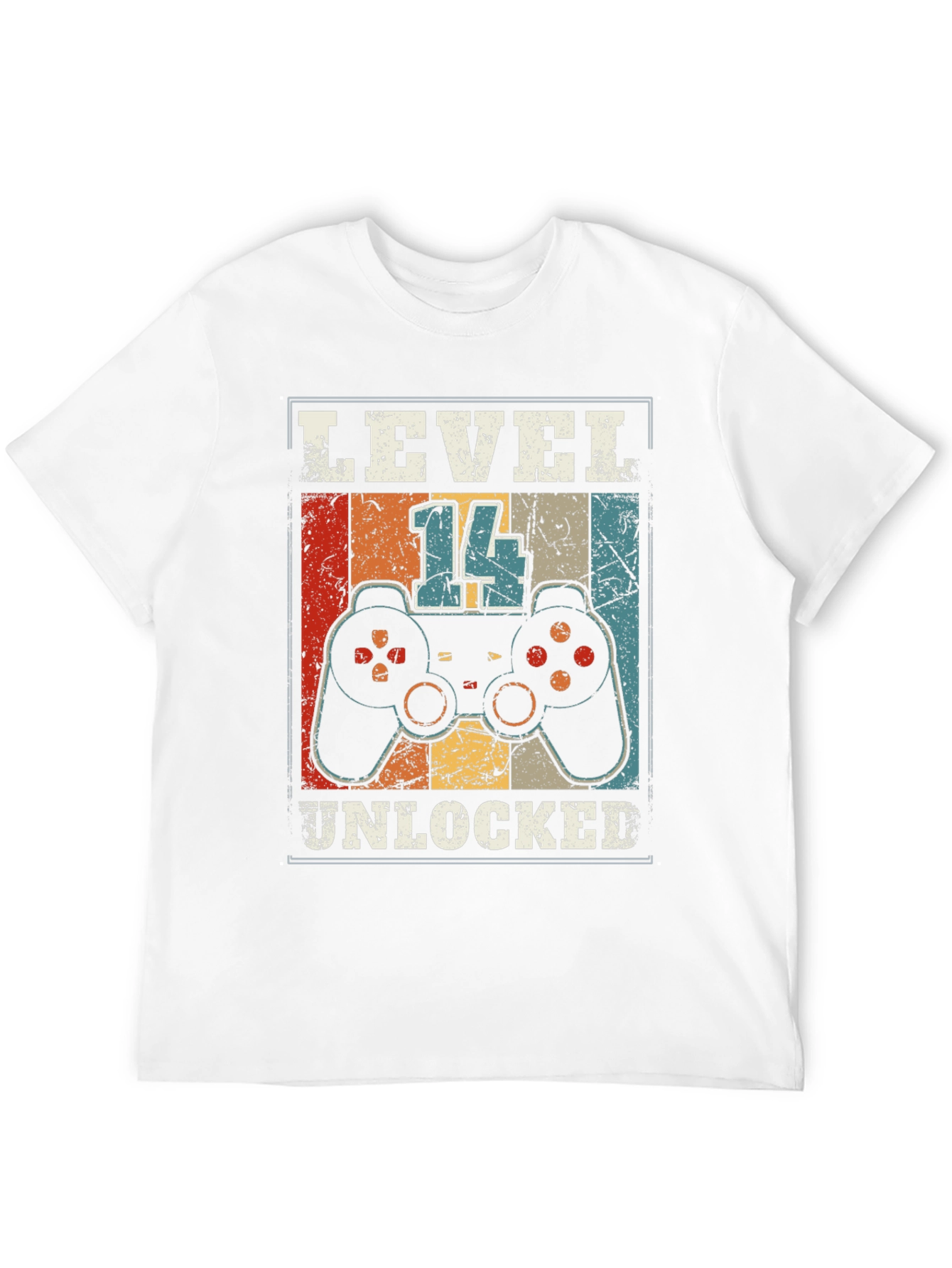 Black Level 14 Unlocked Gamer T-Shirt - 14th Birthday Gift view 12