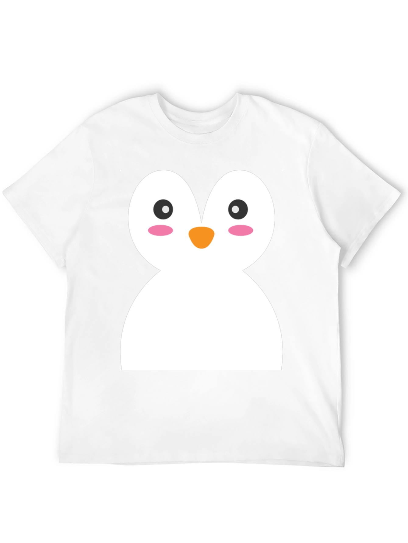 Black Cute Penguin Graphic Black T-Shirt view 12