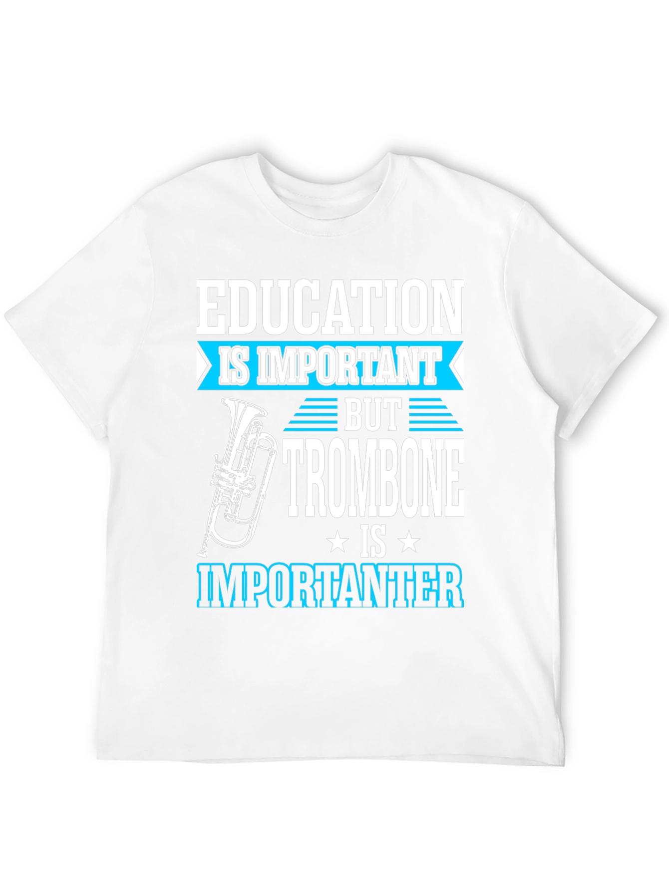 Black Education is Important But Trombone T-Shirt view 12