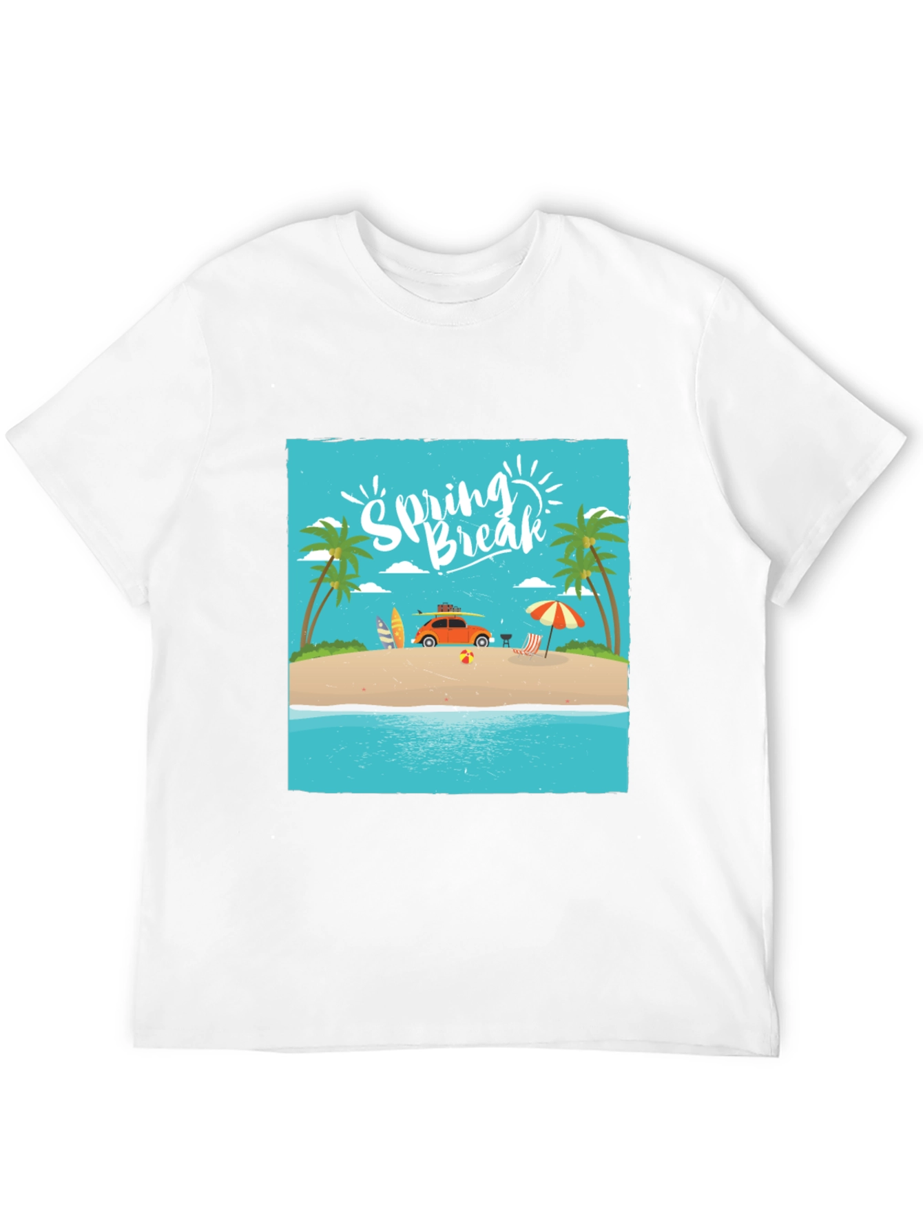Black Spring Break Beach T-Shirt view 12