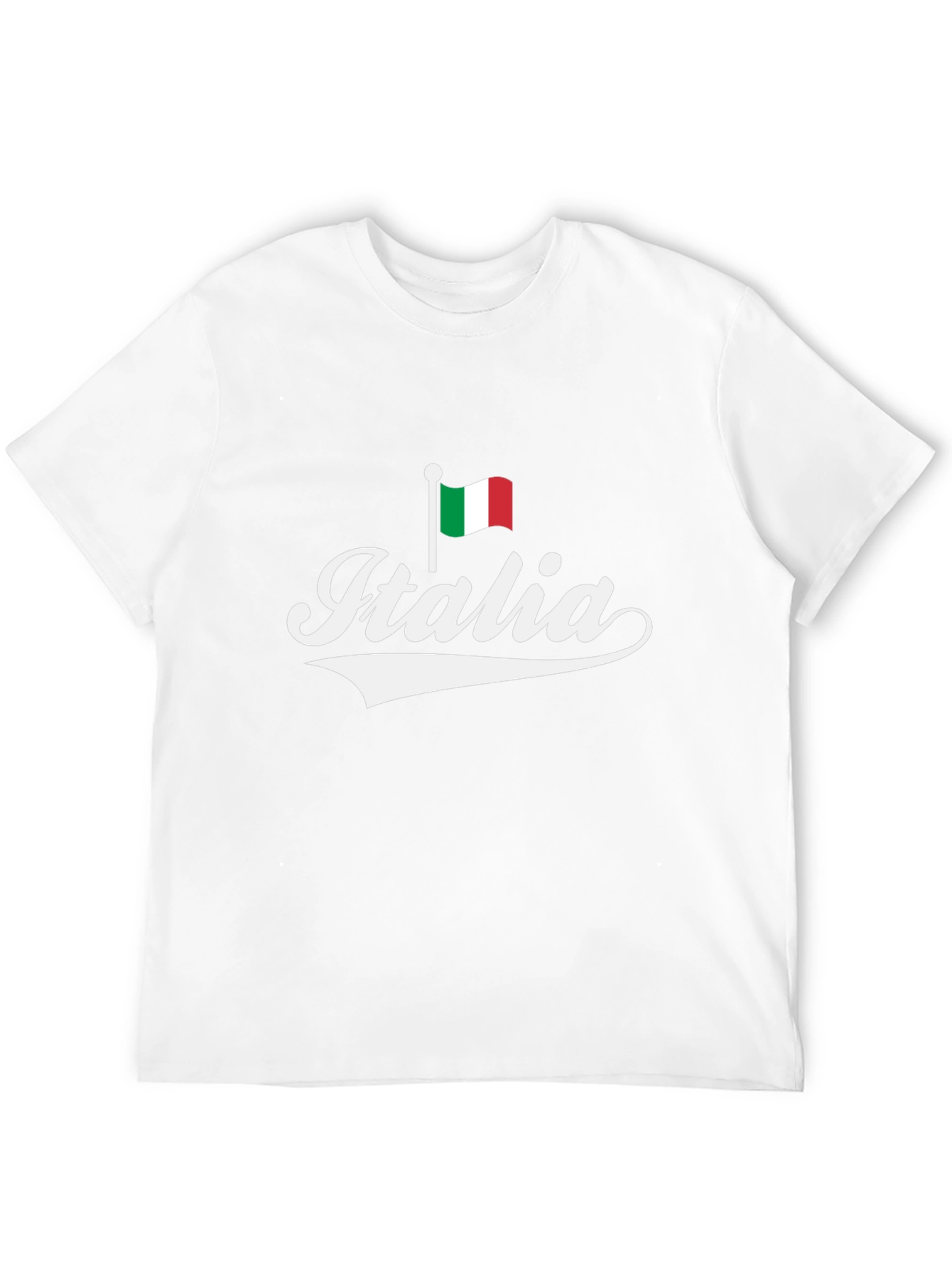 Black Italia Flag Graphic T-Shirt - Italy Pride Tee view 12