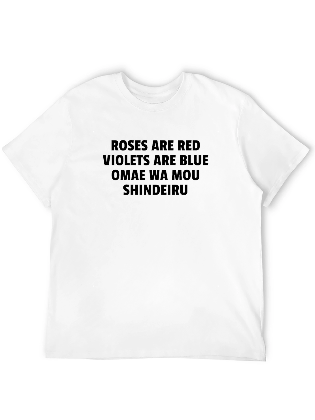 Black Roses Are Red Omae Wa Mou Shindeiru T-Shirt view 12