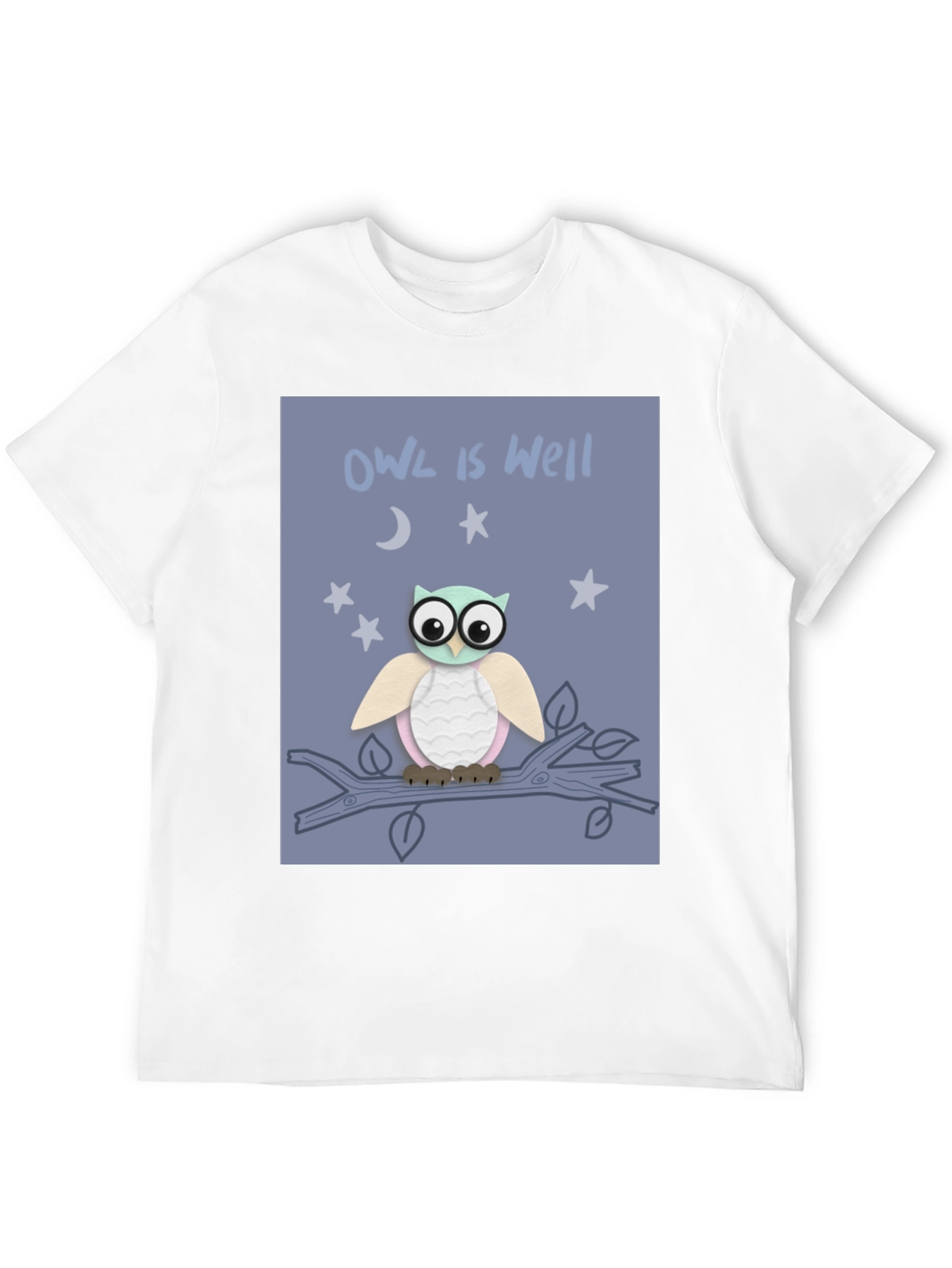 Black Owl is Well Graphic Tee - Soft Cotton T-Shirt view 12