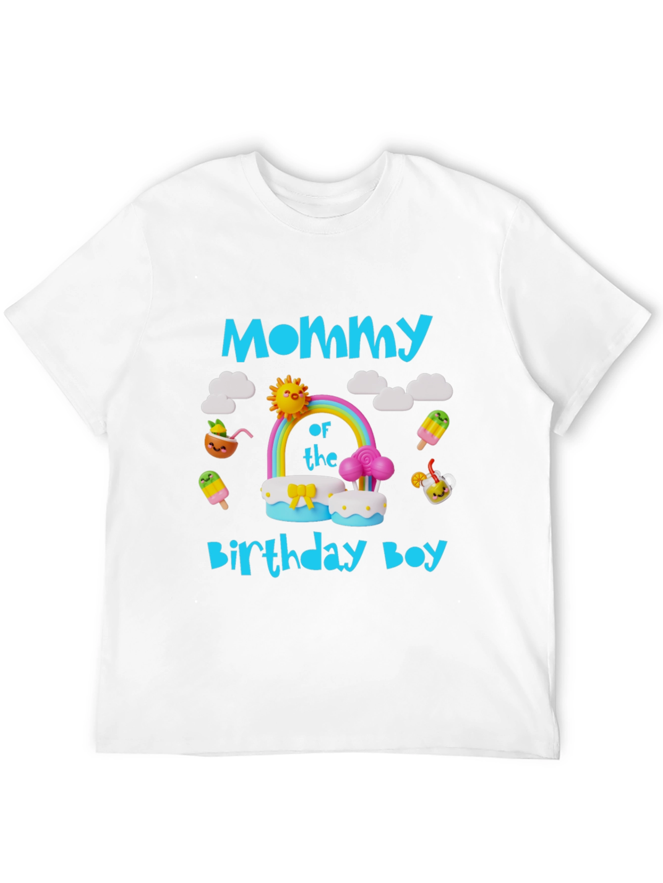 Black Mommy of the Birthday Boy T-Shirt view 12