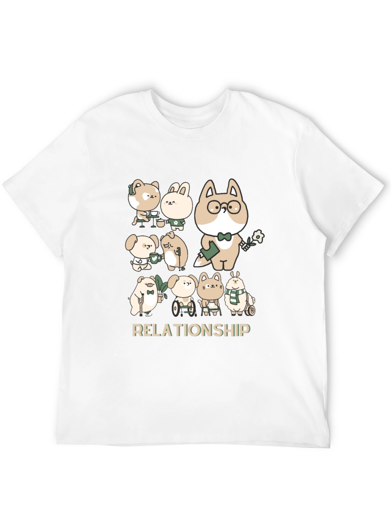 Black Relationship Cartoon Tee view 12