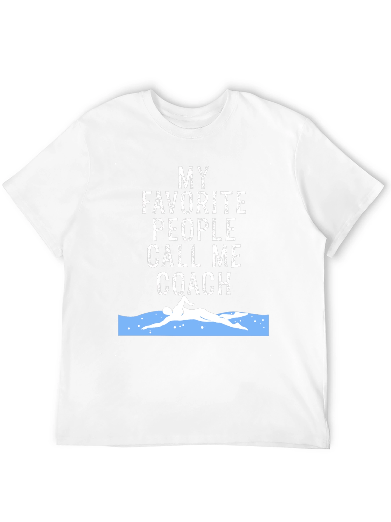 Black Swim Coach T-Shirt - My Favorite People Call Me Coach view 12