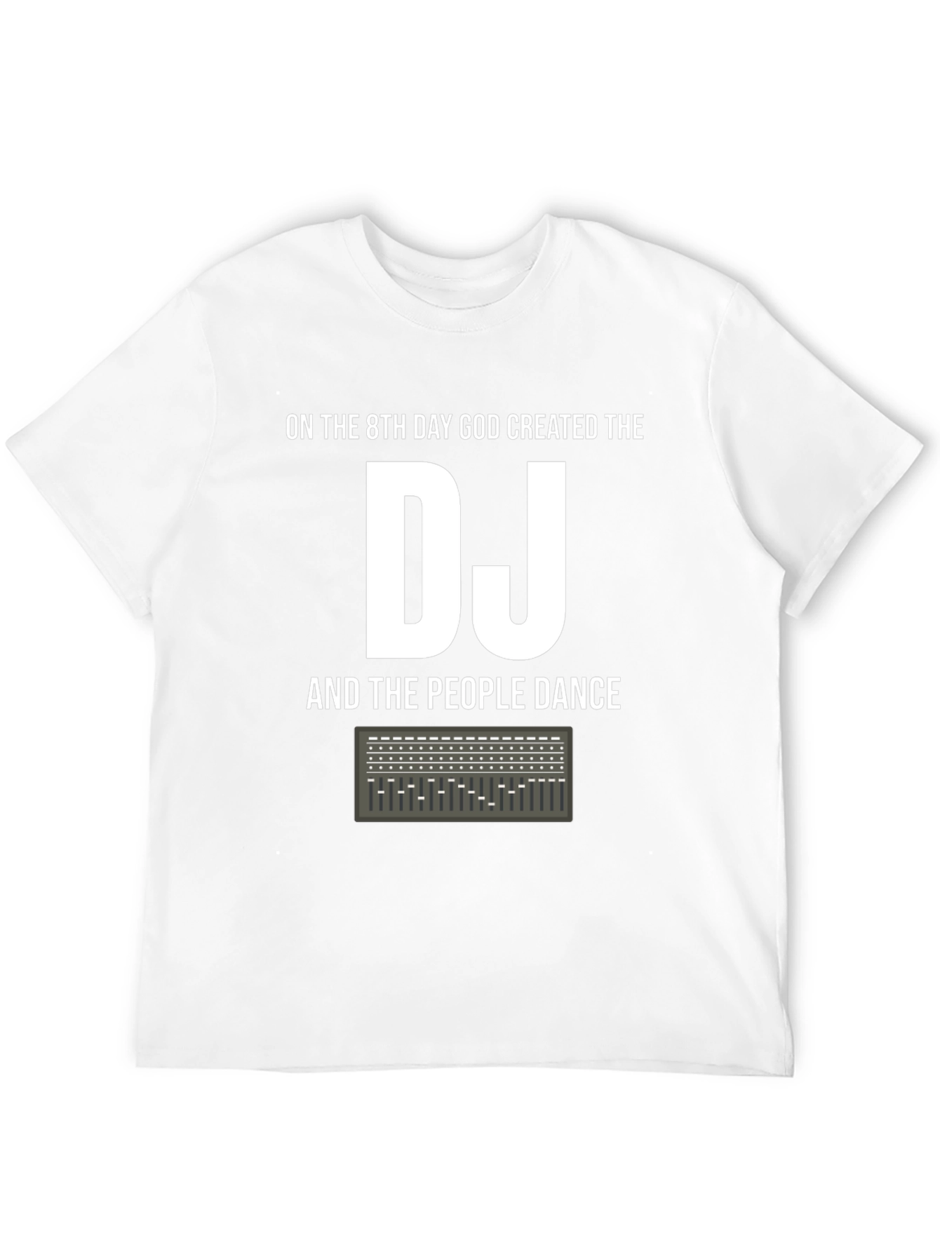 Black On the 8th Day God Created The DJ Graphic T-Shirt view 12