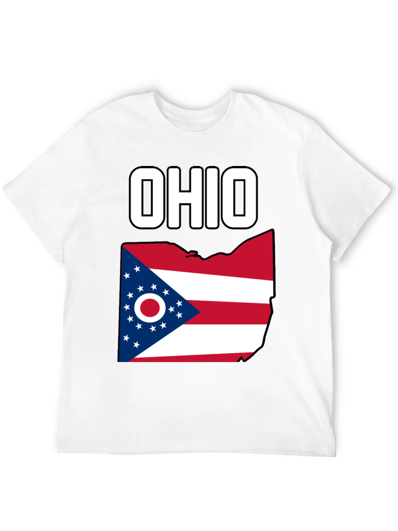 Black Ohio Flag Graphic T-Shirt view 12
