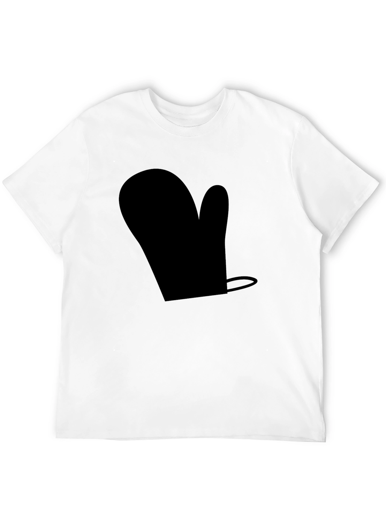 Black Novelty Black Oven Mitt T-Shirt - Quirky Casual Wear view 12