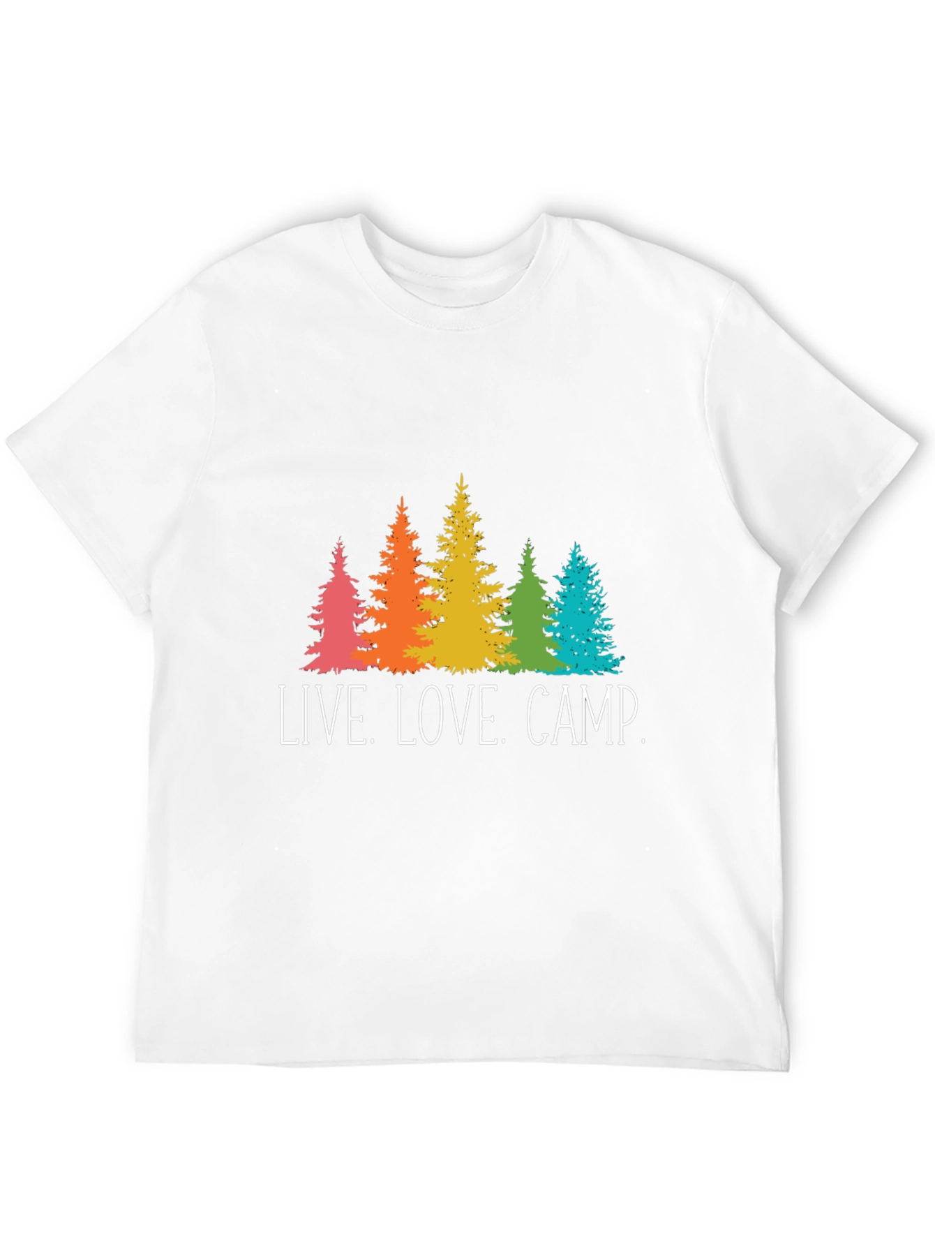 Black Live Love Camp Graphic Tee - Outdoors T-Shirt view 12