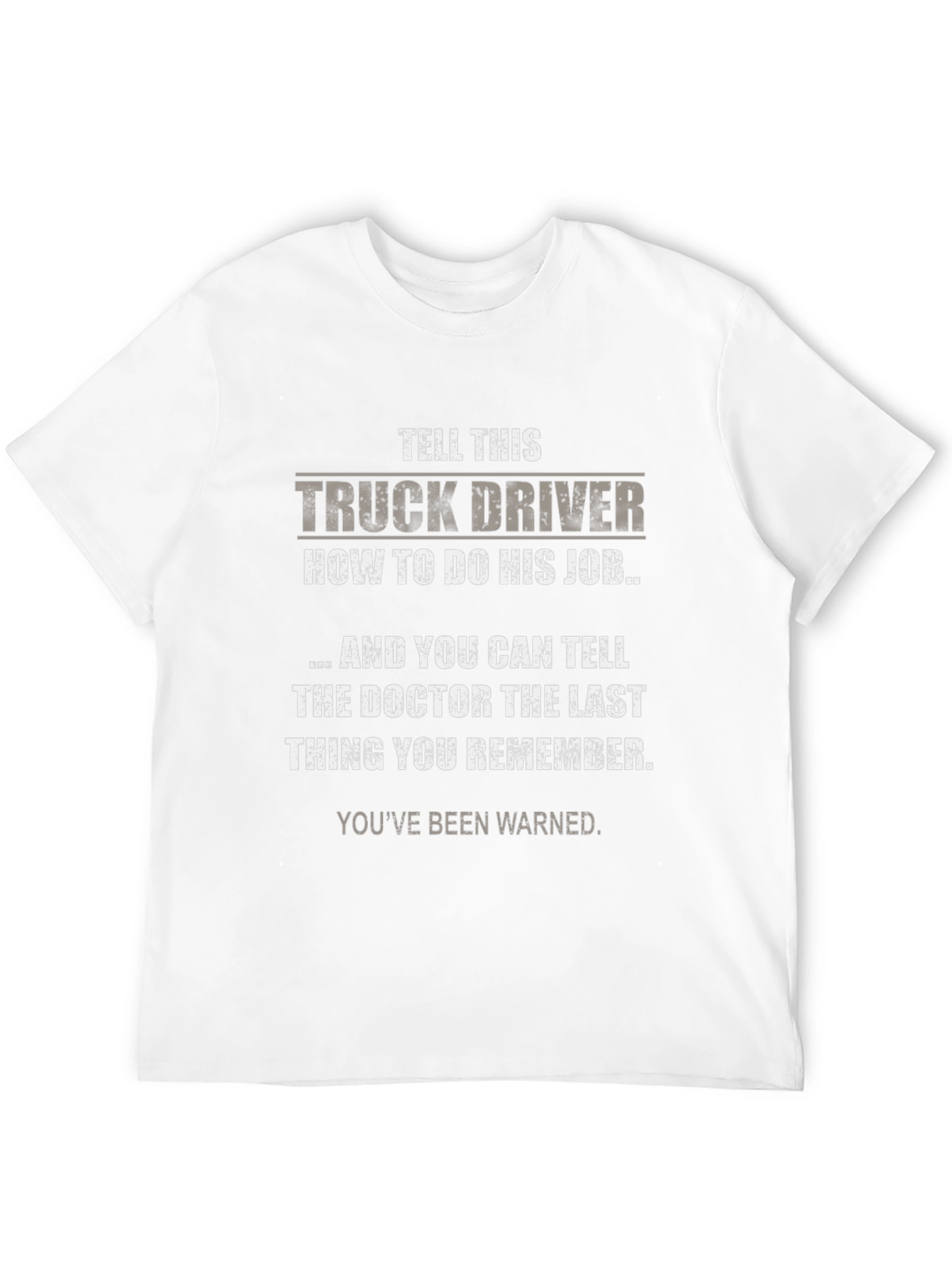 Black Truck Driver T-Shirt - Warn Them! view 12