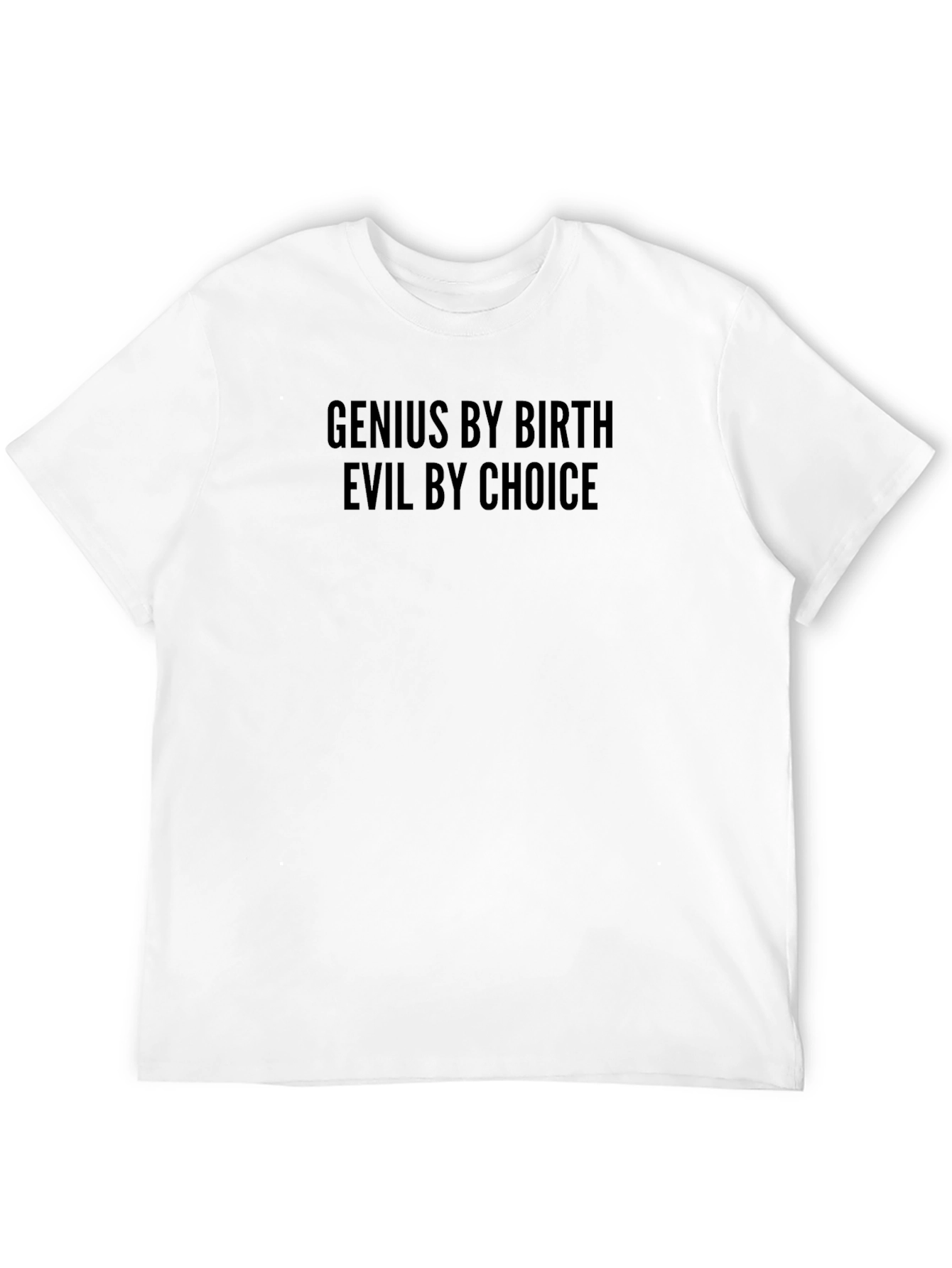 Black Genius by Birth, Evil by Choice - Men's Black Tee view 12