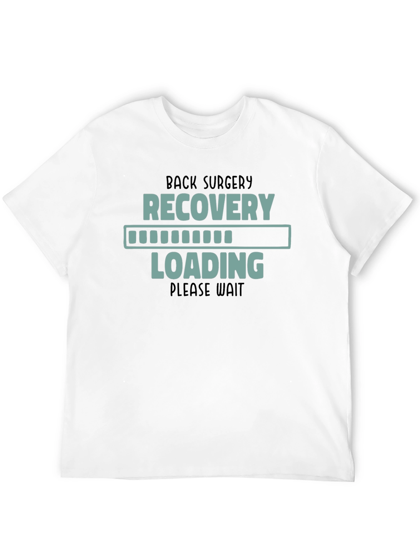 Black Back Surgery Recovery Loading T-Shirt view 12