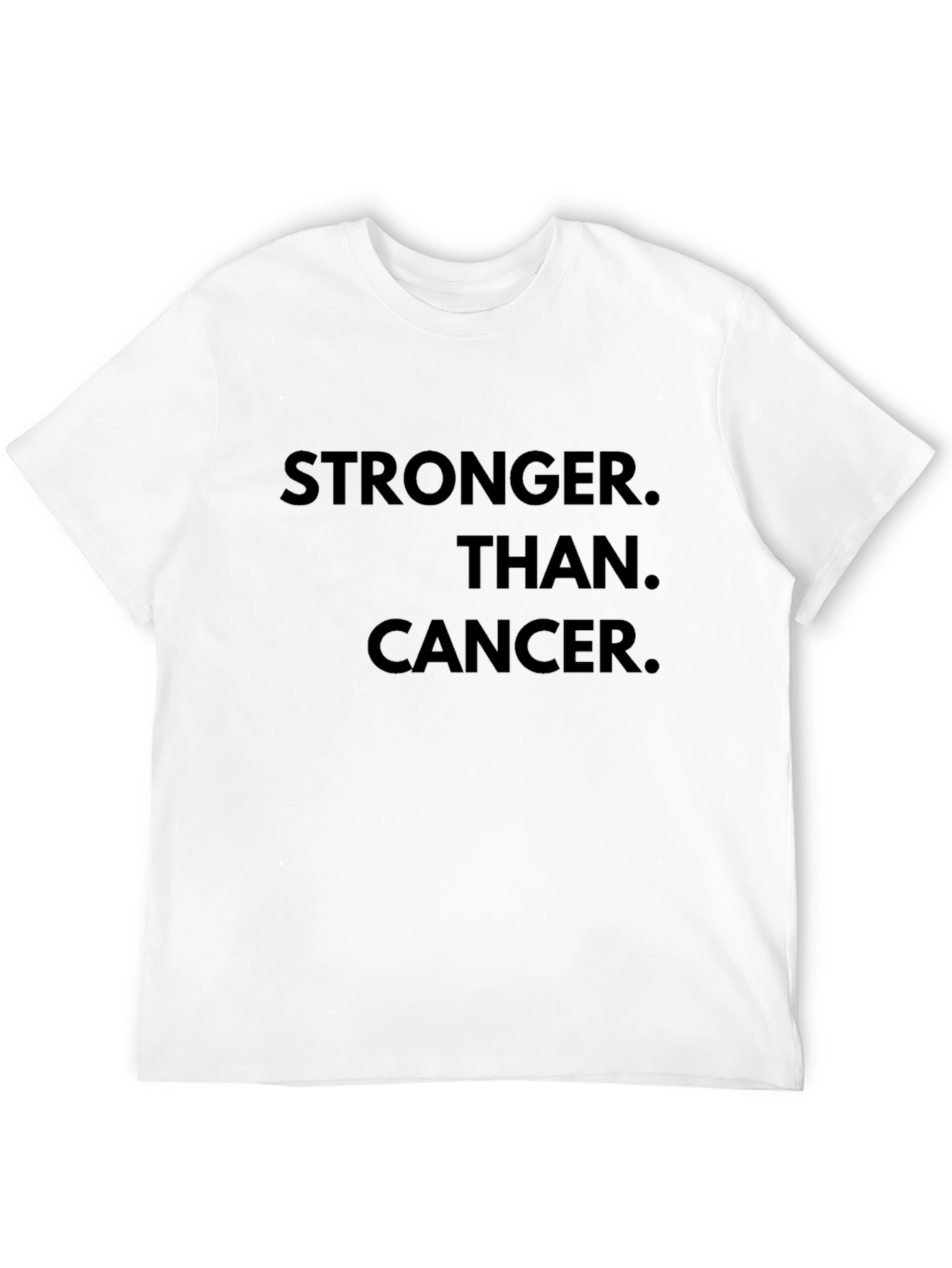 Black Stronger Than Cancer T-Shirt - Inspiring Black Tee view 12