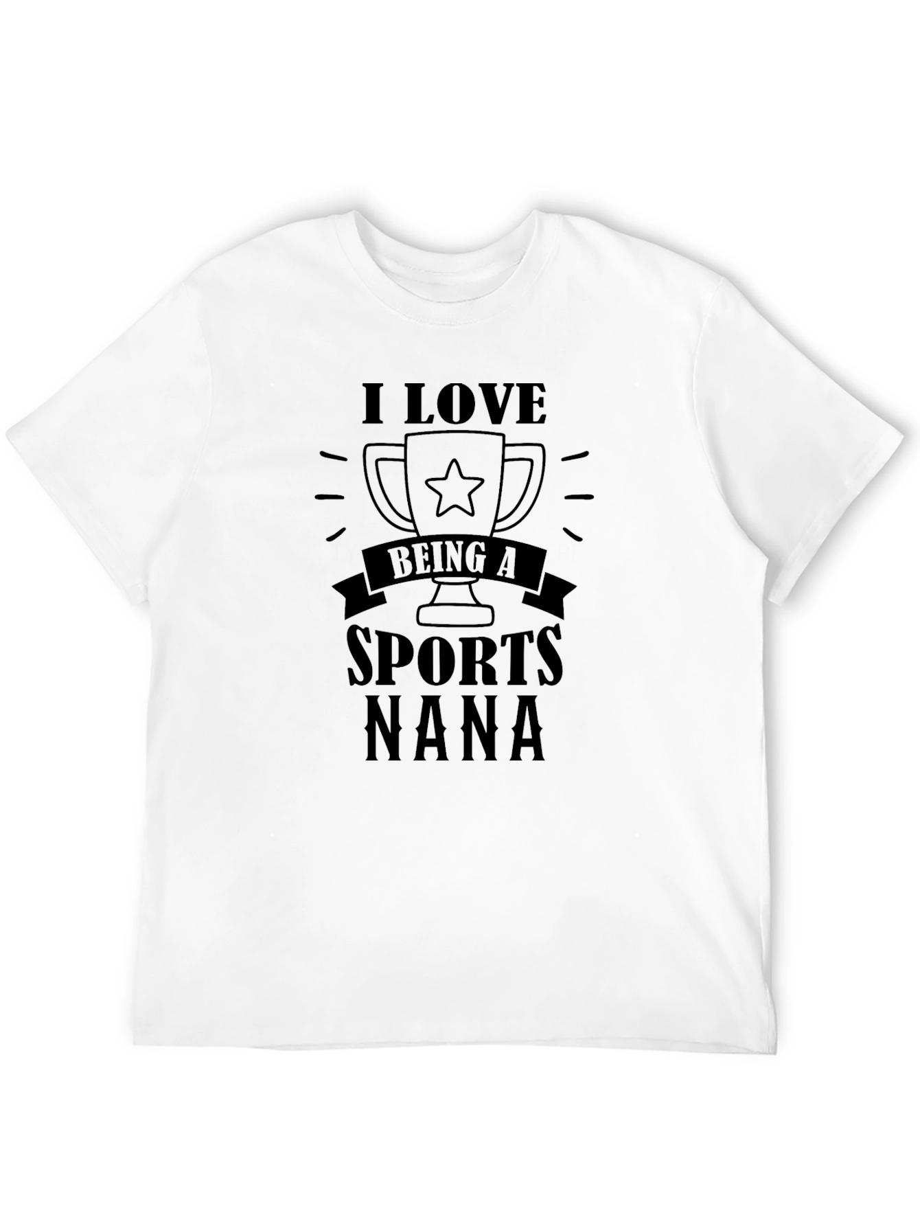 Black I Love Being A Sports Nana T-Shirt view 12