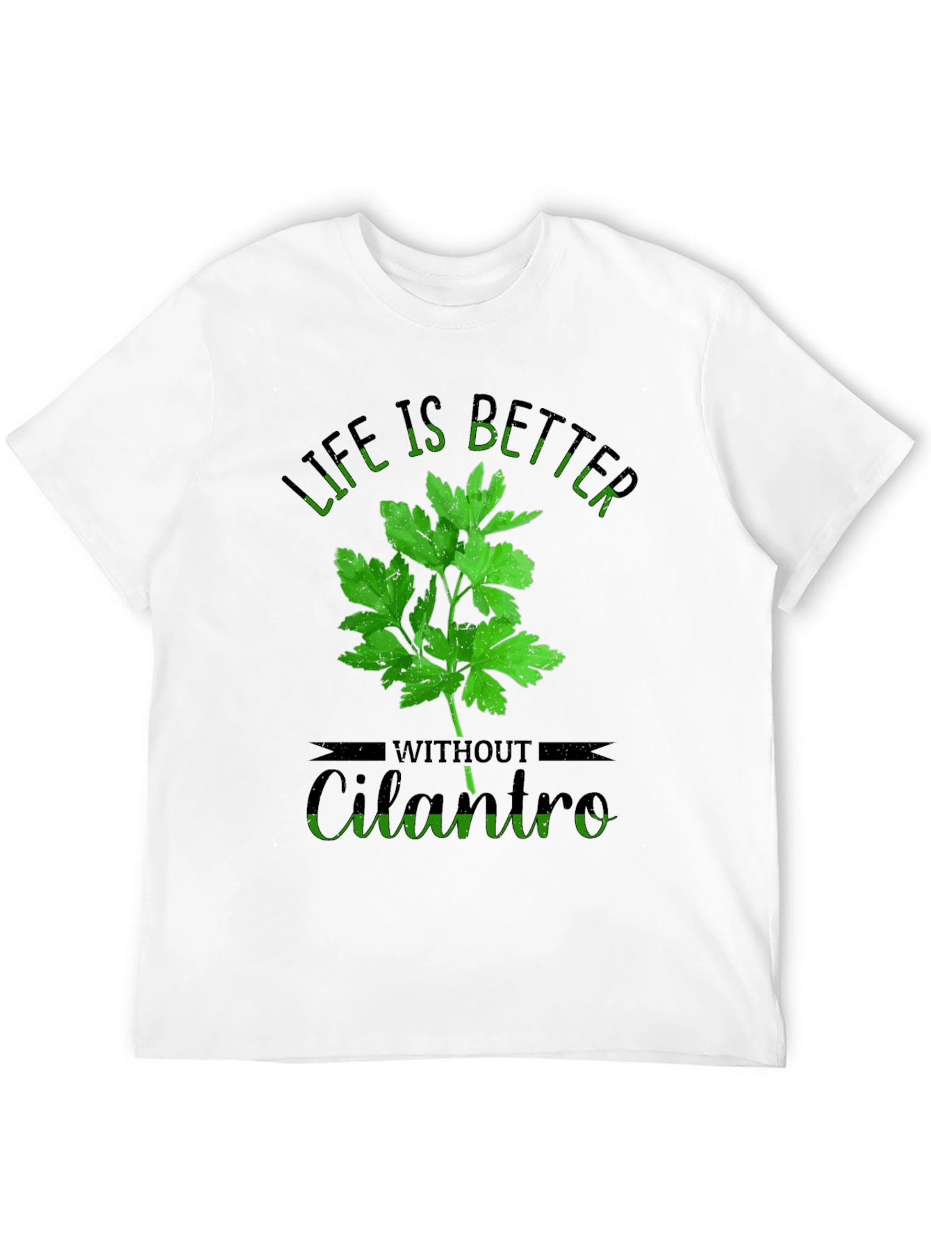 Black Life is Better Without Cilantro T-Shirt view 12
