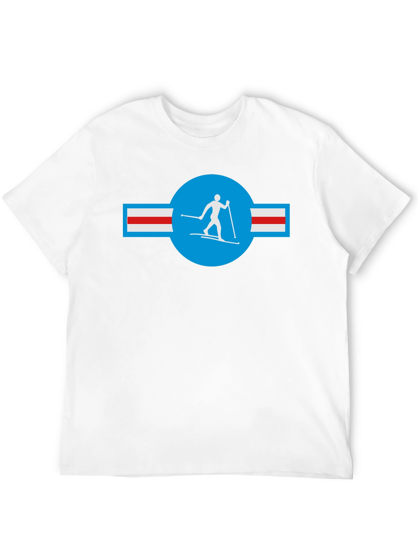 Black Ski T-Shirt - Retro Style view 12