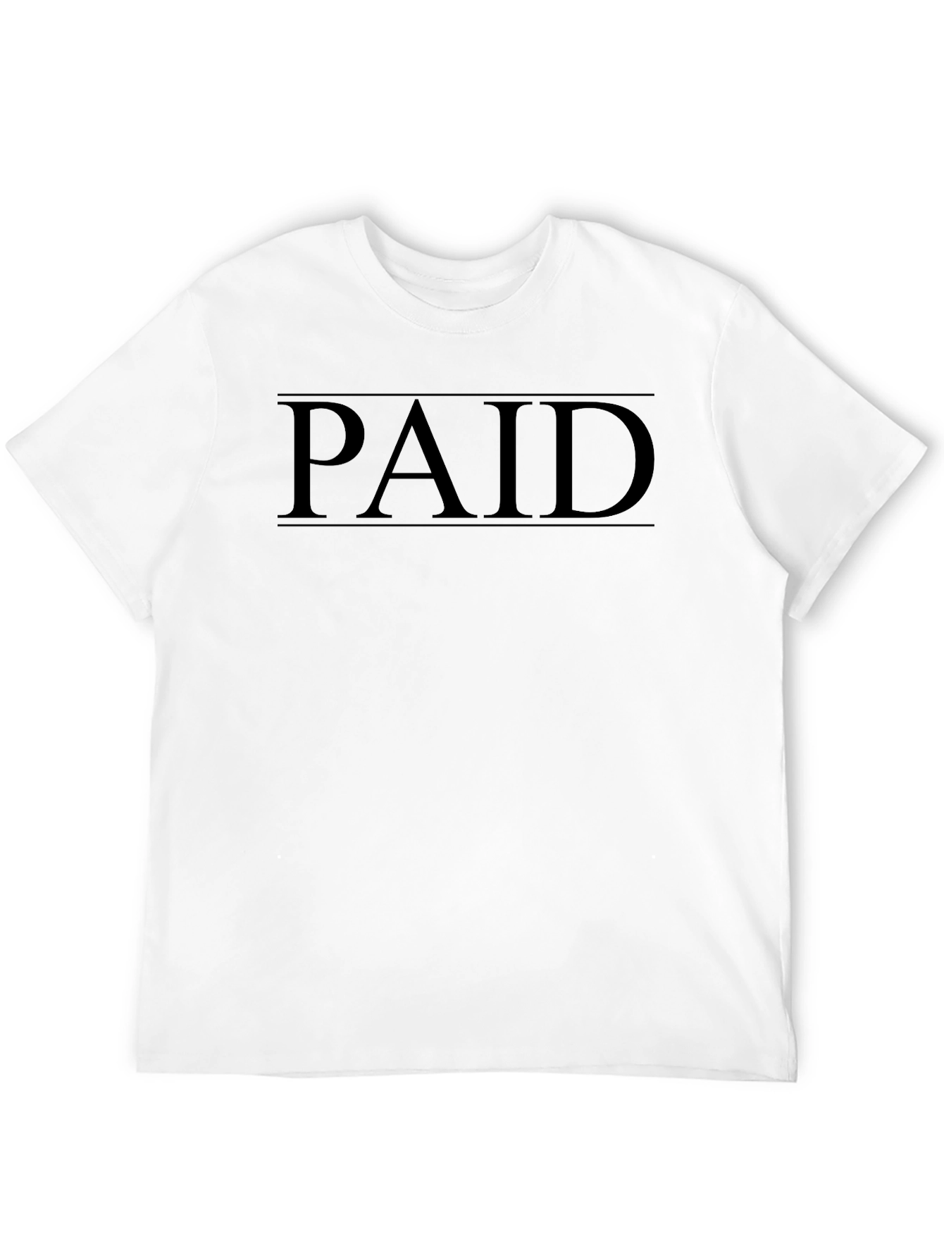Black PAID Graphic T-Shirt - Modern Style view 12