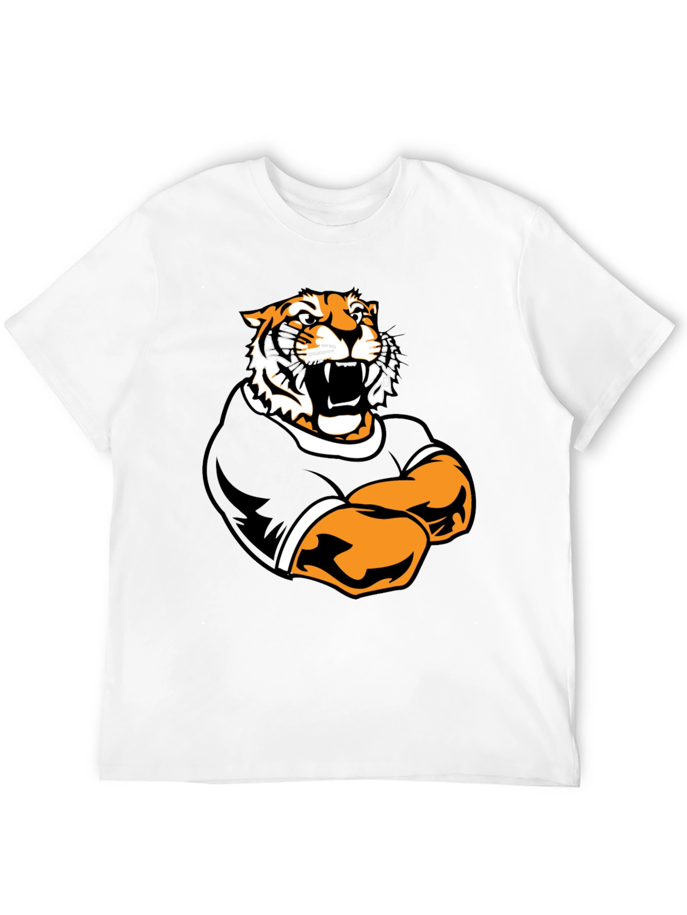 Black Tiger Graphic Black T-Shirt - Bold Animal Tee view 12