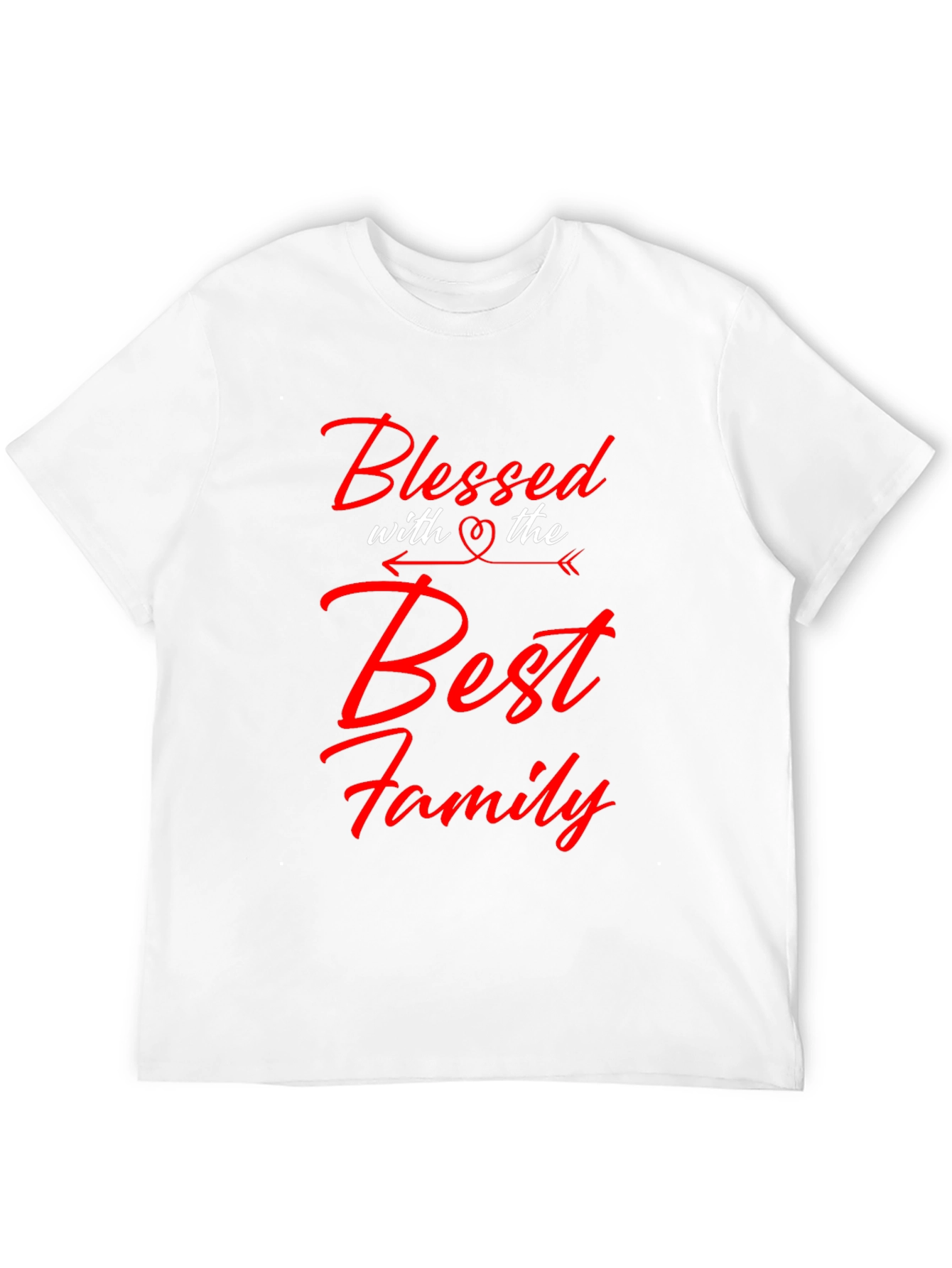 Black Blessed with the Best Family Graphic Tee view 12