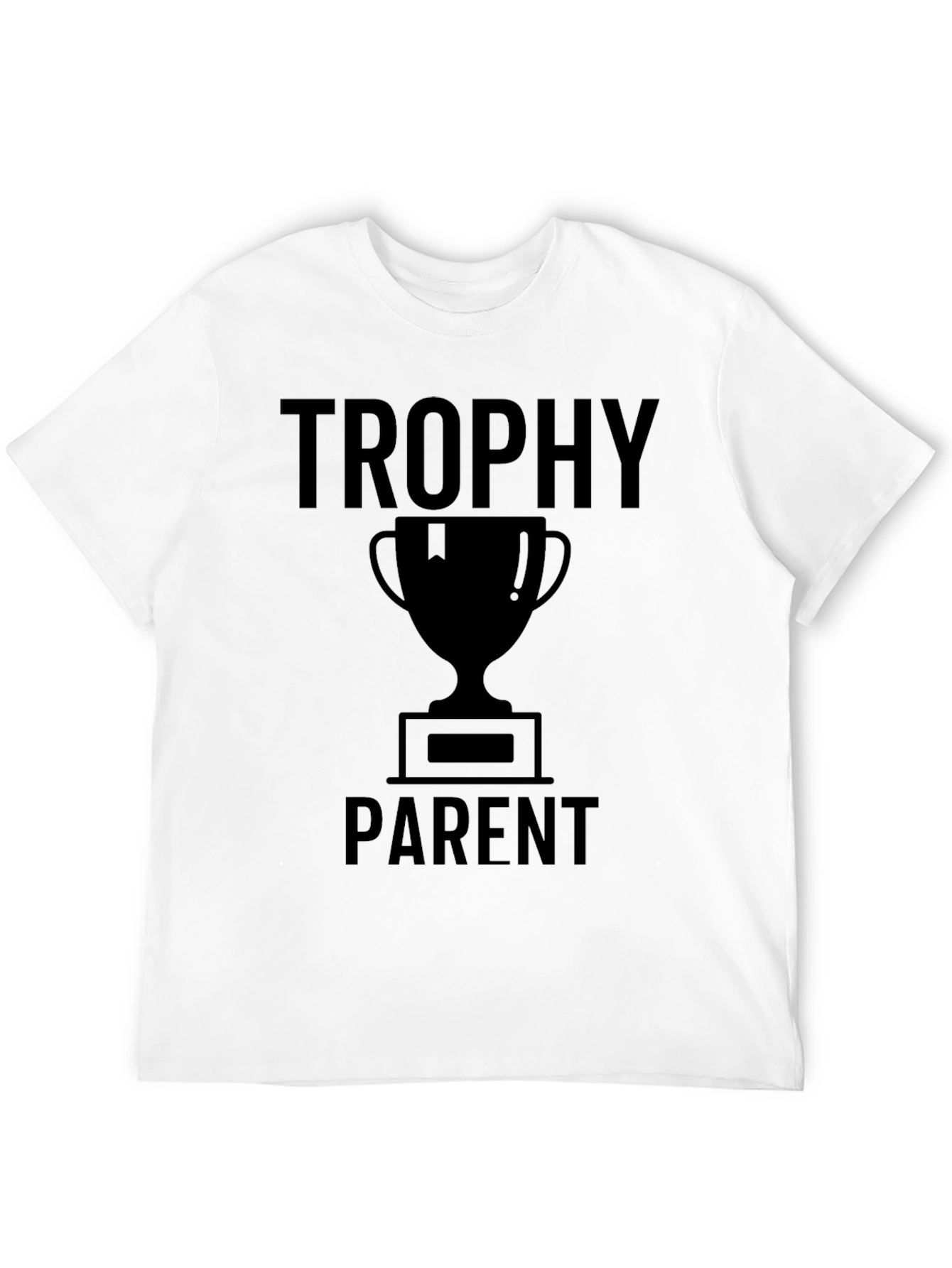 Black Trophy Parent Graphic Tee - Novelty T-Shirt view 12