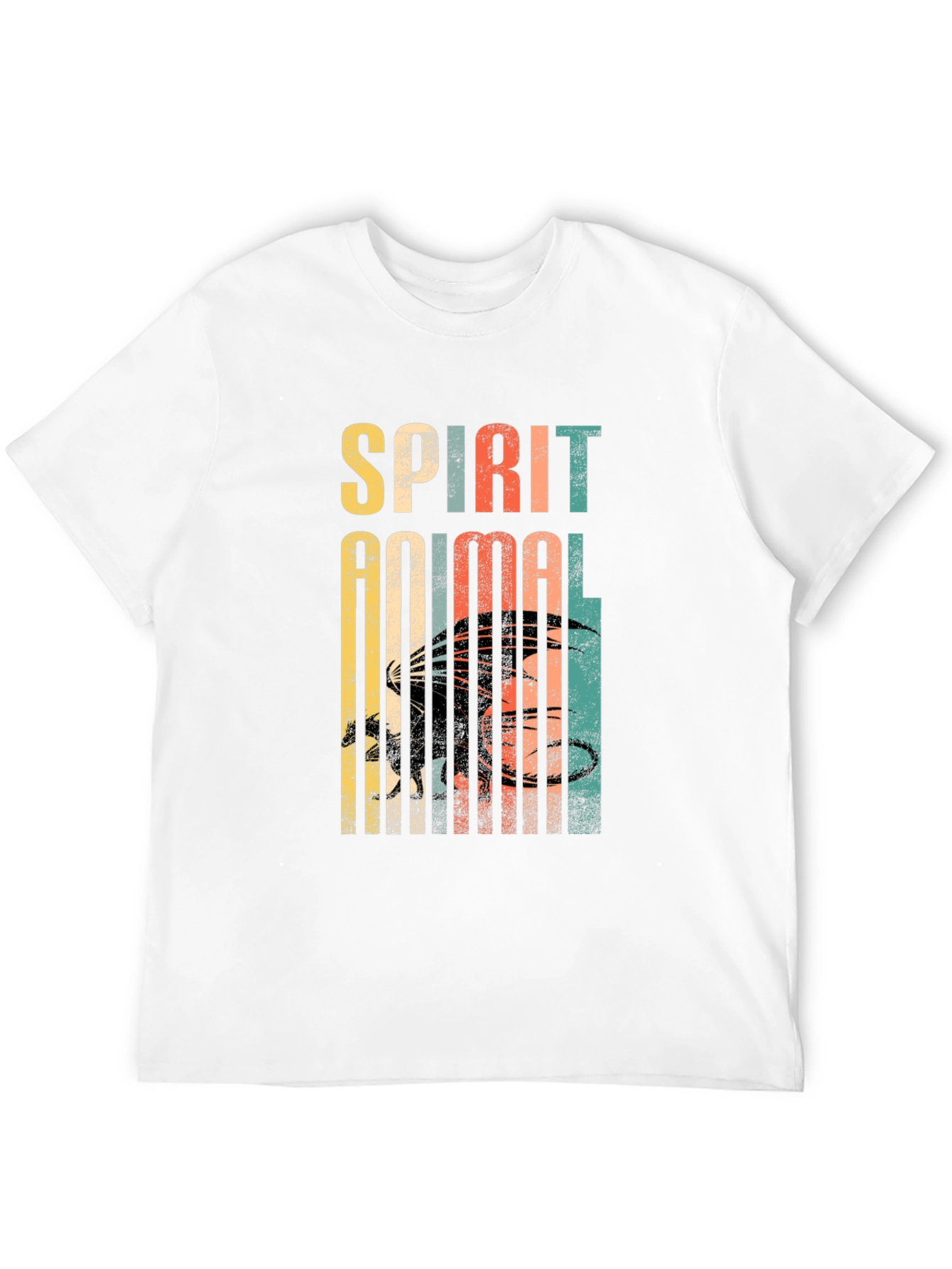 Black Dragon Spirit Animal Retro Graphic Tee view 12