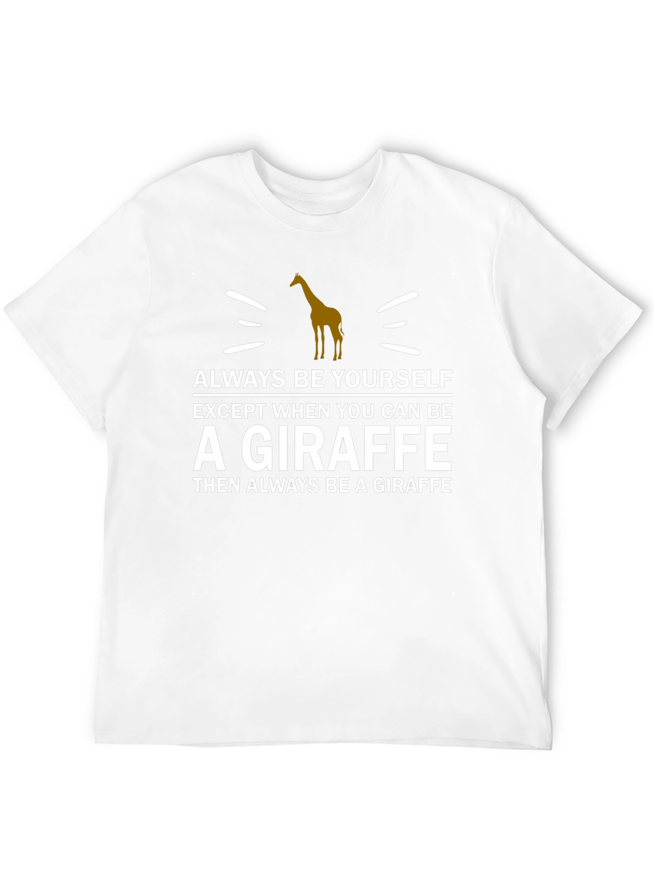 Black Always Be Yourself Giraffe T-Shirt view 12