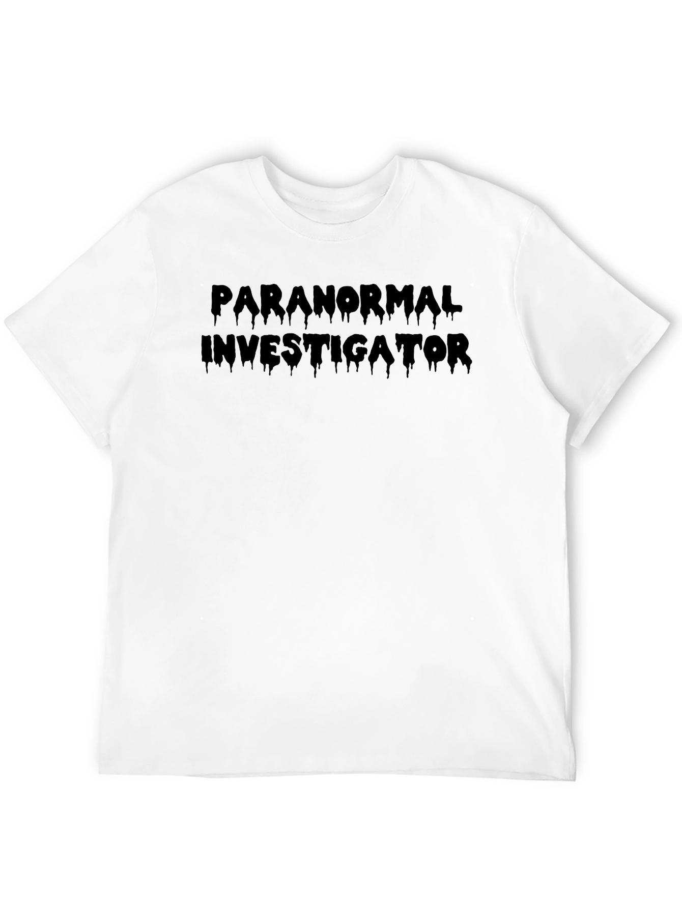 Black Paranormal Investigator Graphic Tee - Black view 12