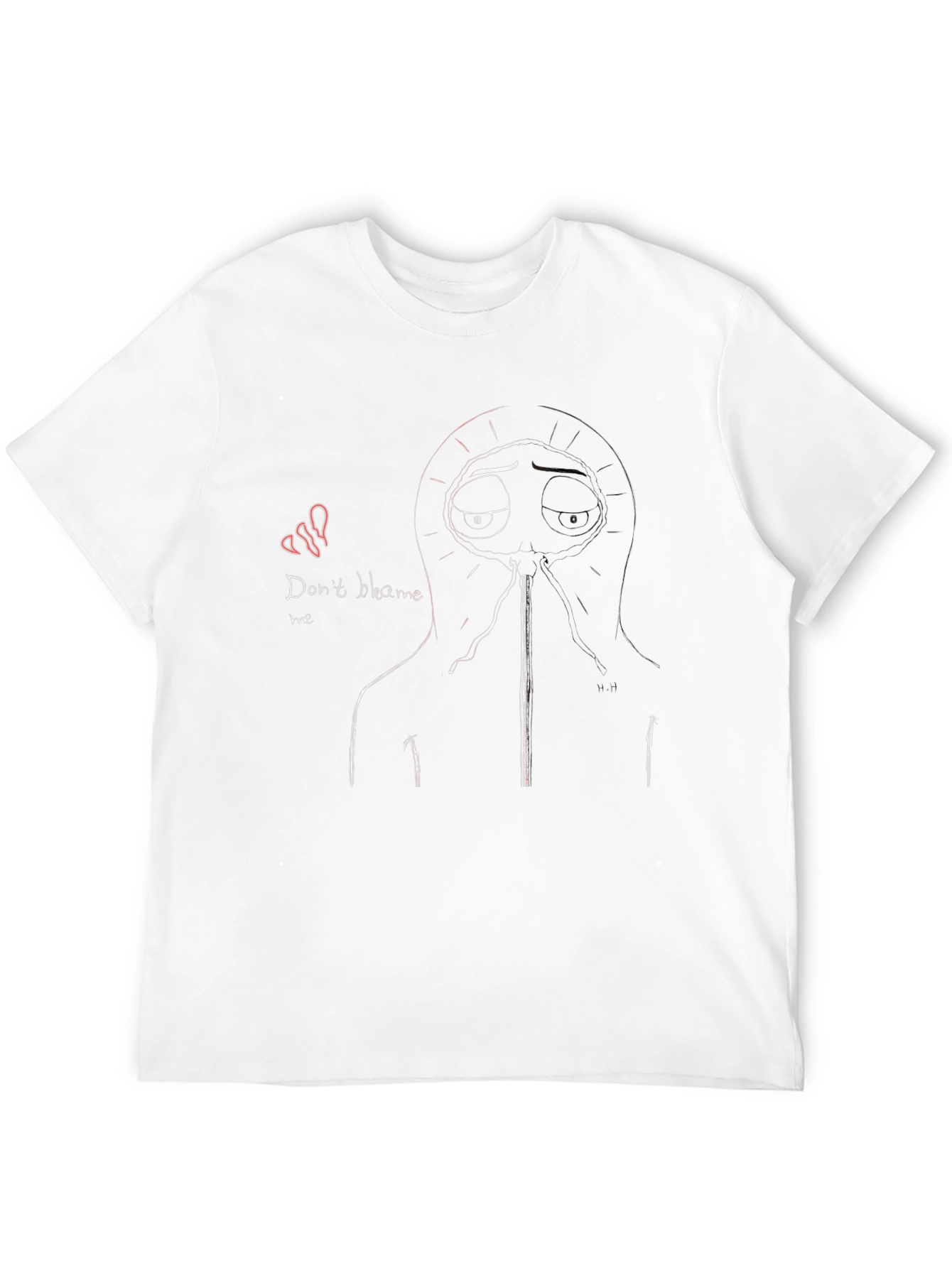 Black Don't Blame Me Graphic Tee - Black Cotton Blend view 12