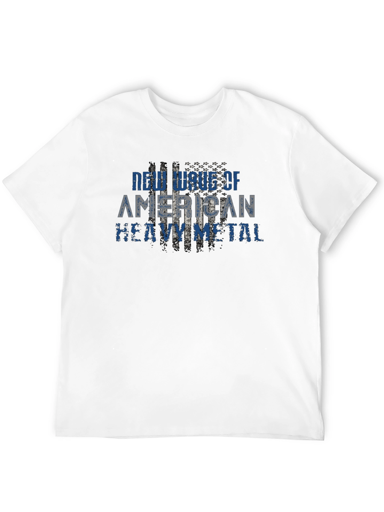 Black New Wave American Heavy Metal Graphic Tee view 12