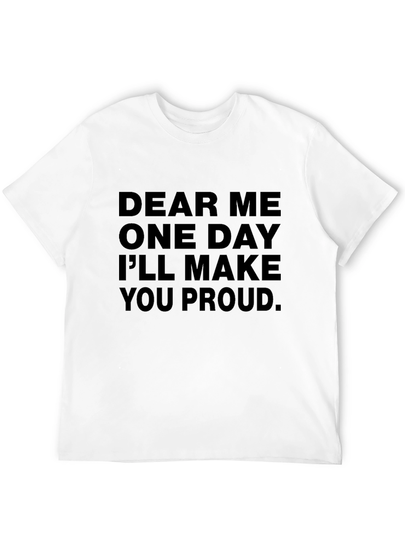 Black Dear Me Graphic Tee - Inspirational T-Shirt view 12