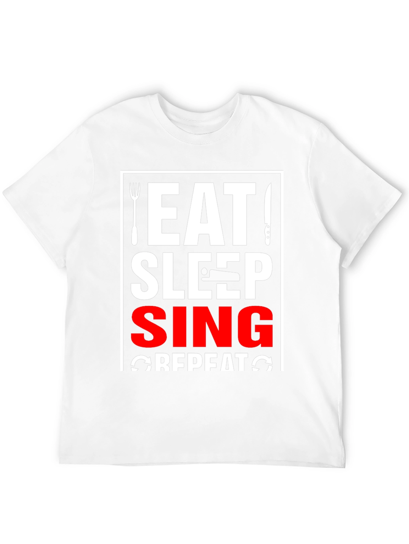 Eat Sleep Sing Repeat Graphic Tee - 12