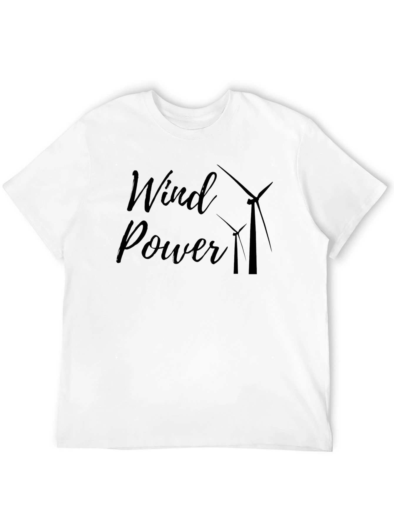 Black Wind Power Graphic Tee - Black Cotton Blend view 12