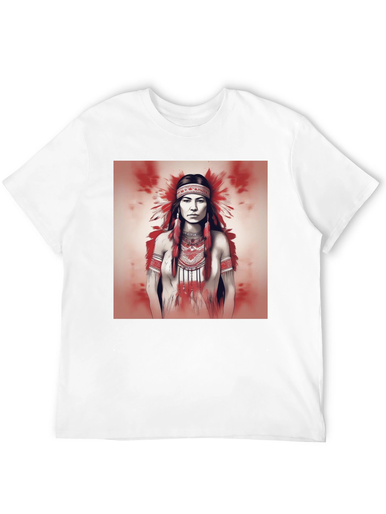 Black Native American Woman Graphic Tee view 12