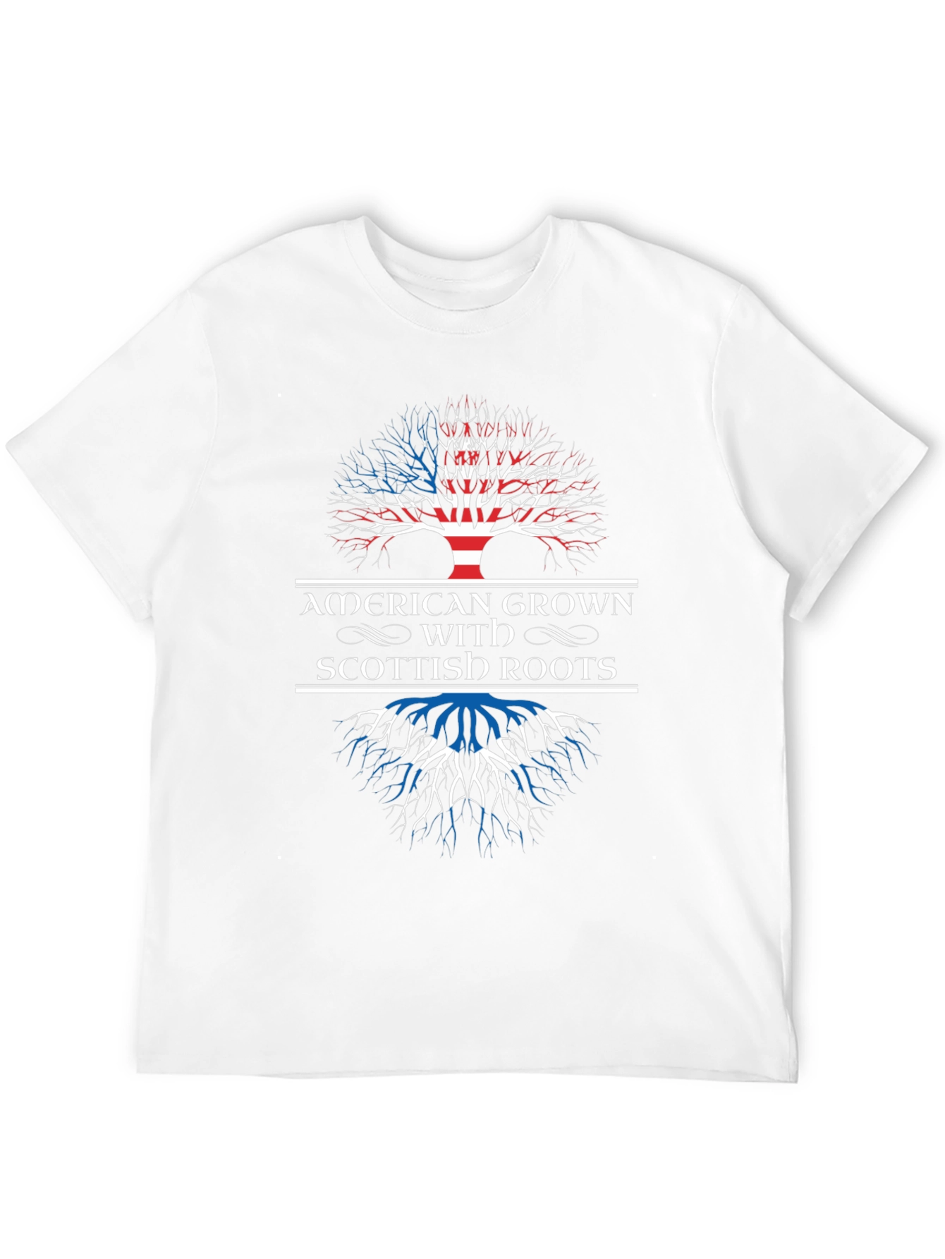 Black American Grown with Scottish Roots T-Shirt view 12